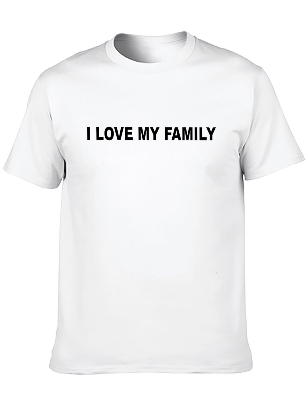 I Love My Family T-Shirt - Mens Black Tee