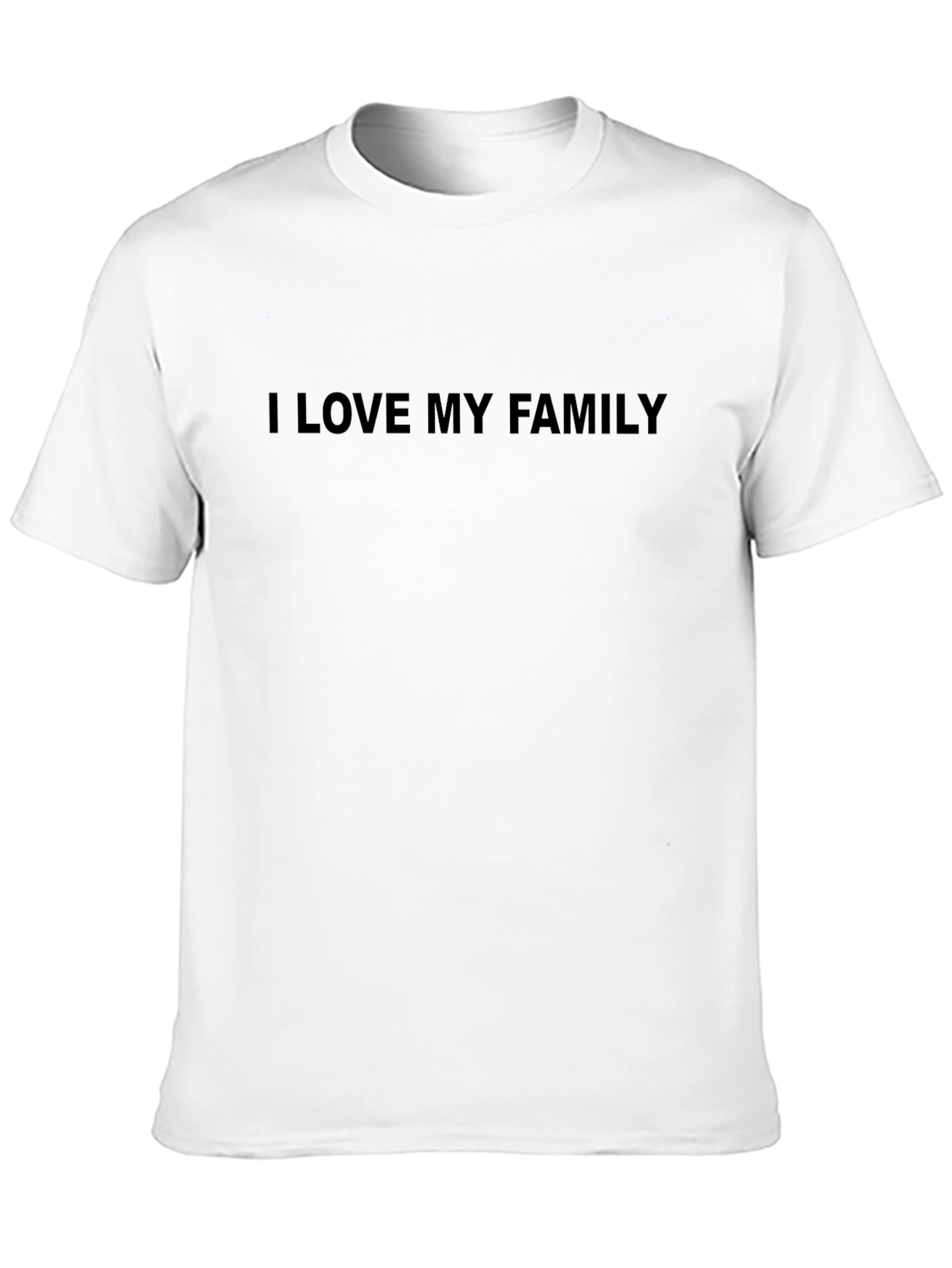 I Love My Family T-Shirt - Mens Black Tee