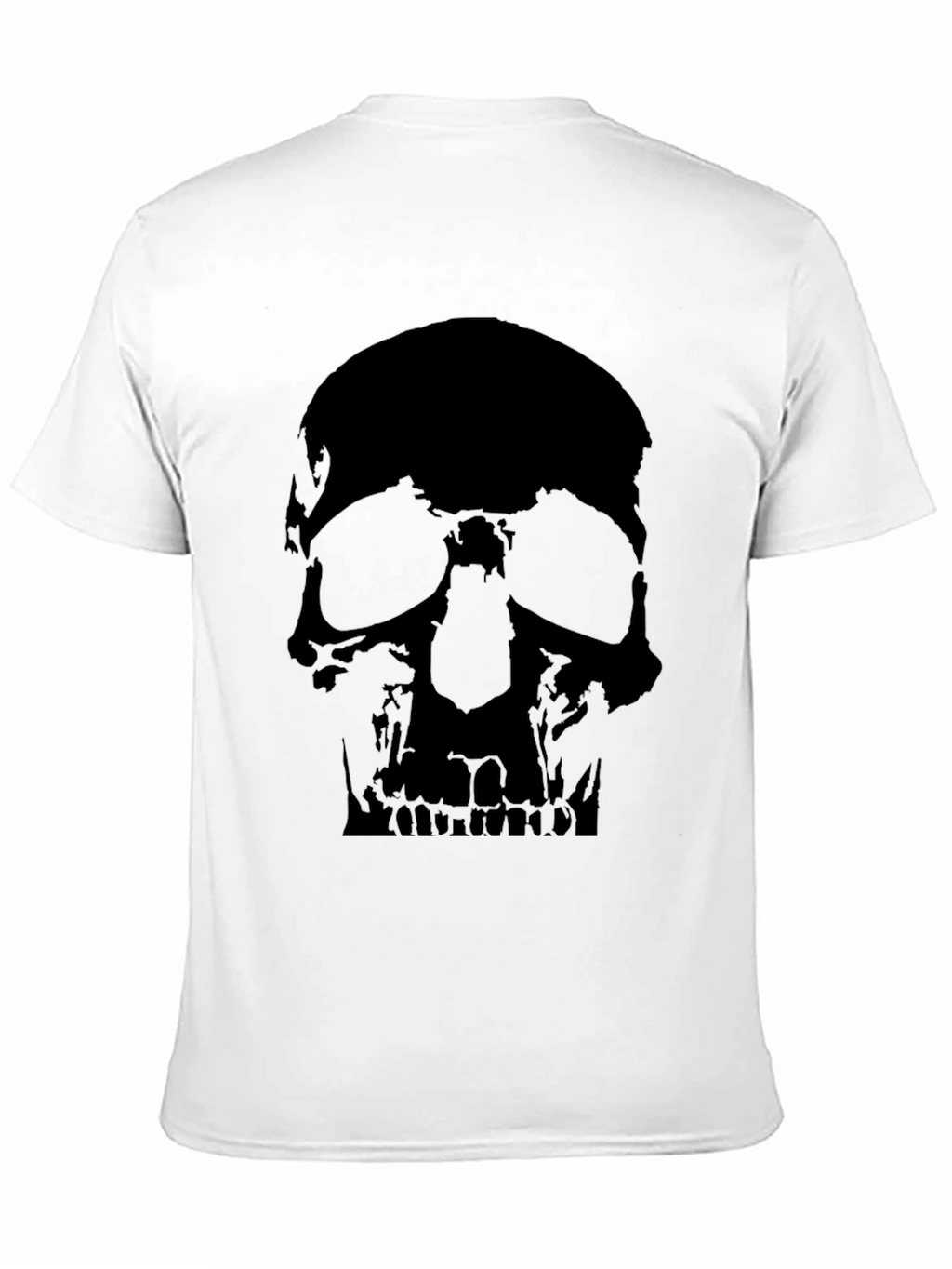 Skull Graphic Print Black T-Shirt