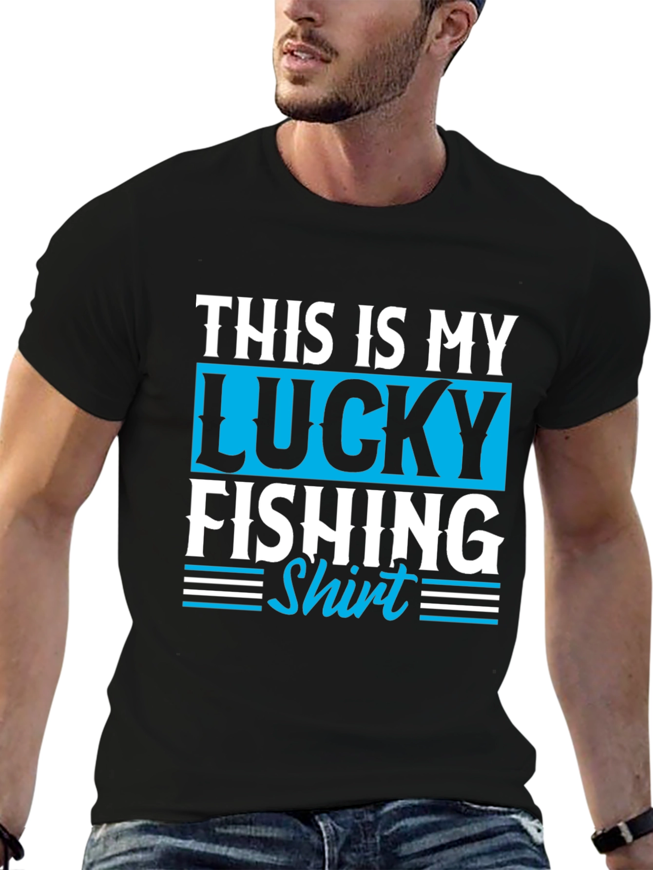 Lucky Fishing Shirt - Mens Graphic Tee