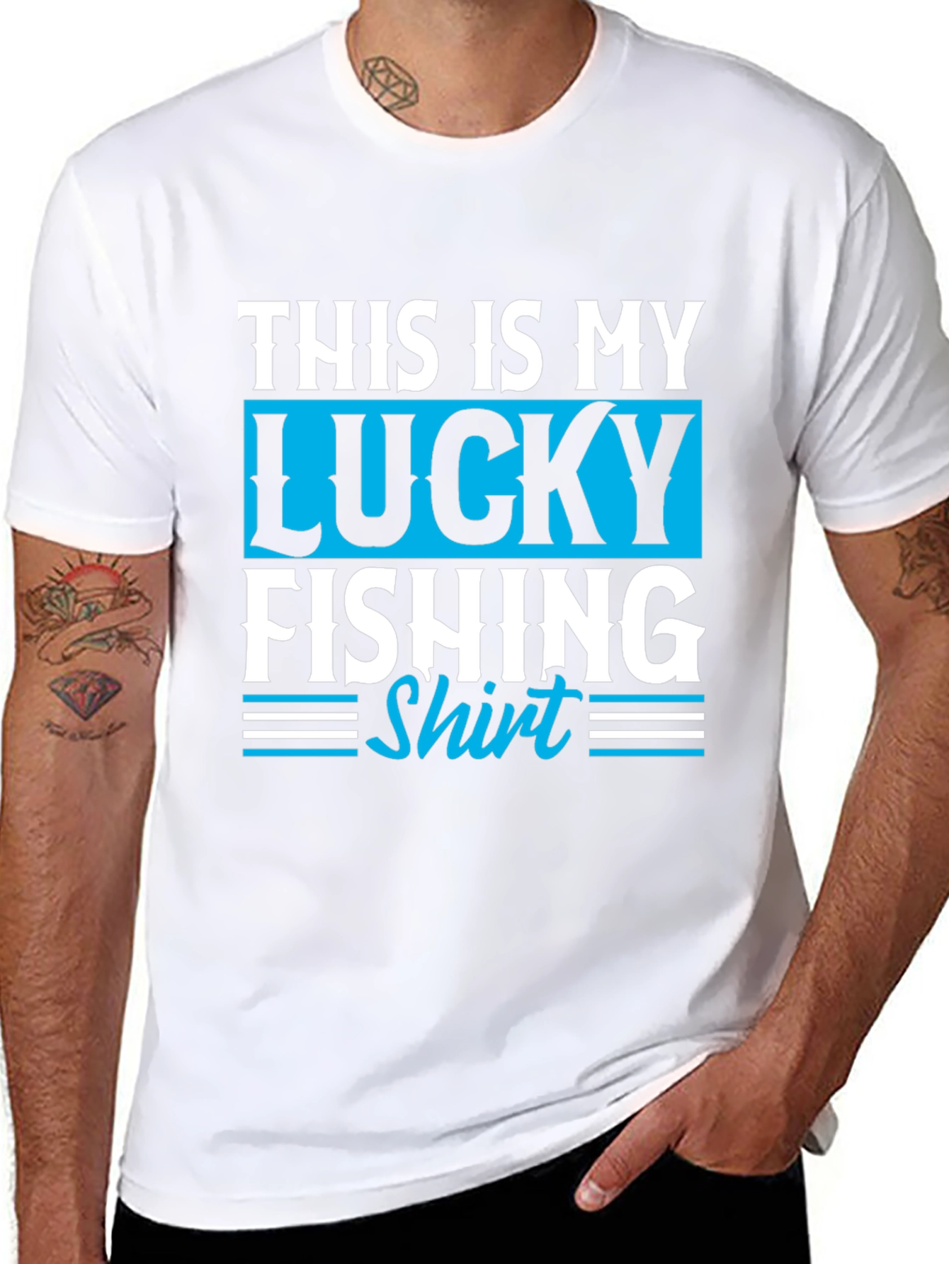 Lucky Fishing Shirt - Mens Graphic Tee