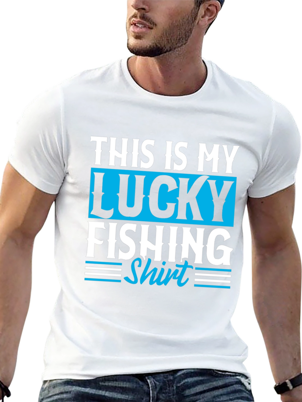 Lucky Fishing Shirt - Mens Graphic Tee