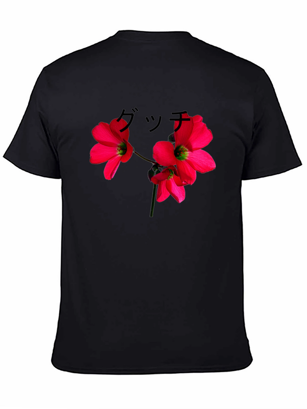 Floral Graphic Black T-Shirt - Urban Style
