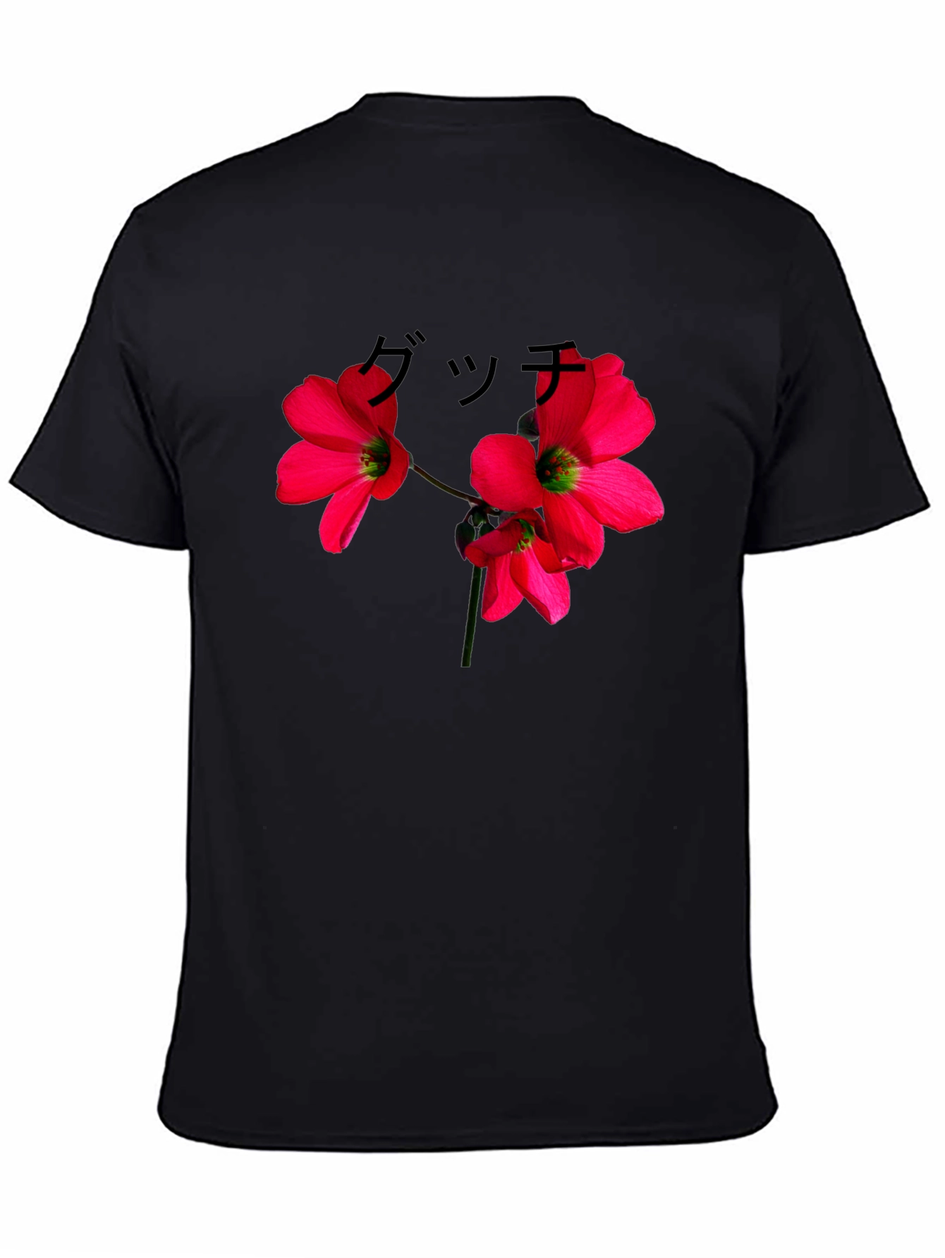 Floral Graphic Black T-Shirt - Urban Style