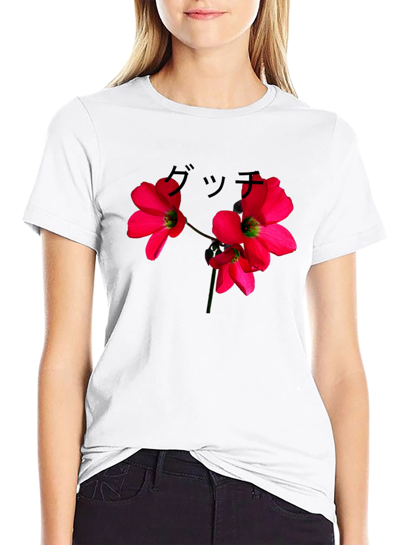 Floral Graphic Black T-Shirt - Urban Style