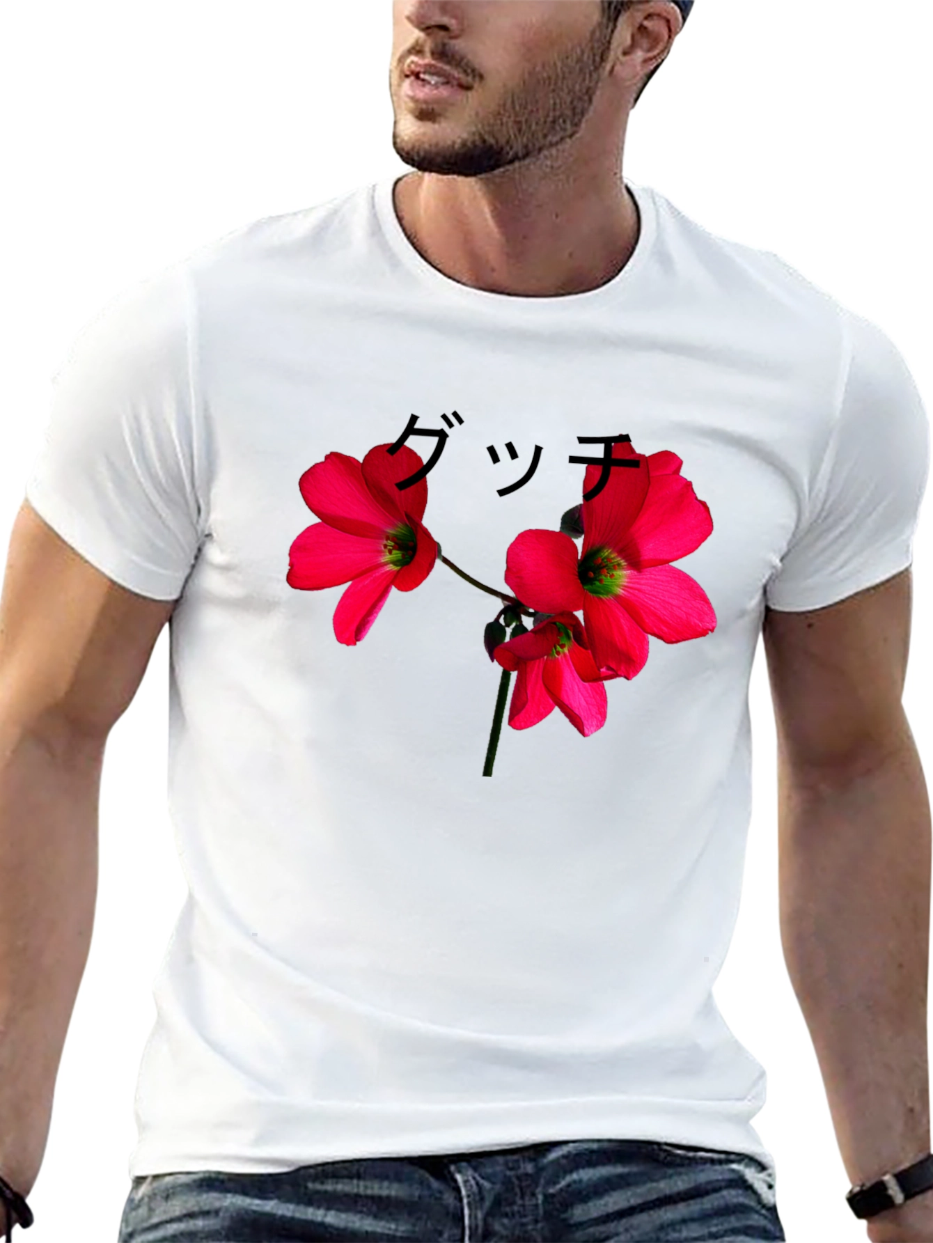 Floral Graphic Black T-Shirt - Urban Style