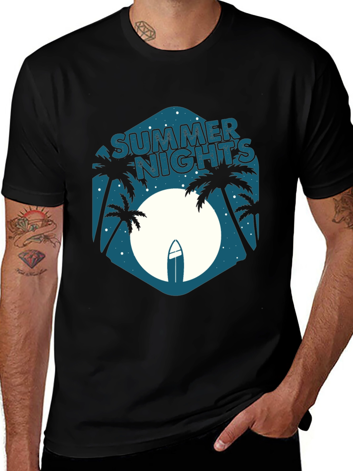 Summer Nights Graphic Tee - Beach Vibes