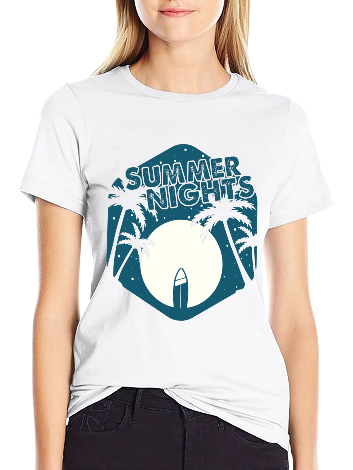 Summer Nights Graphic Tee - Beach Vibes