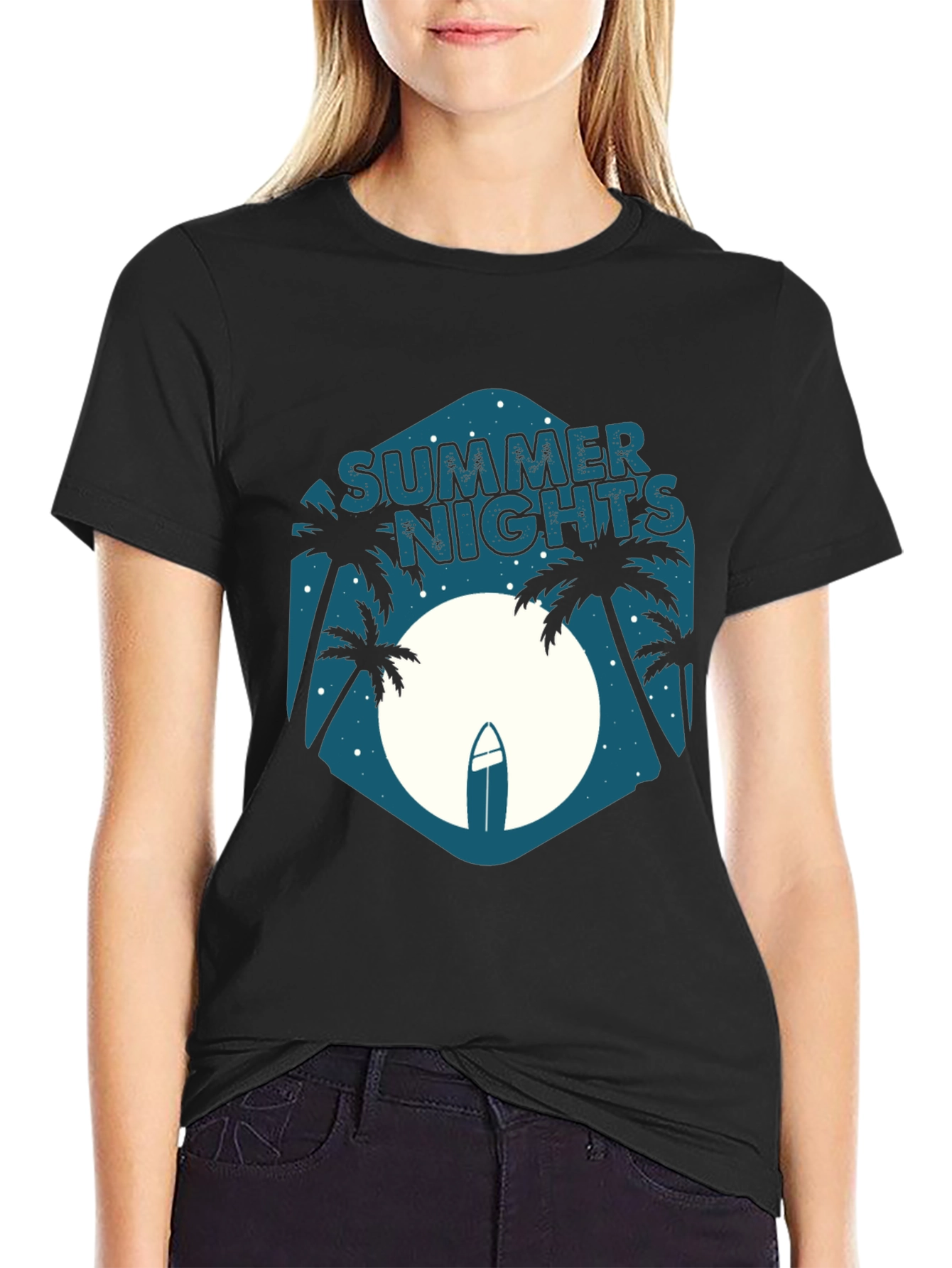 Summer Nights Graphic Tee - Beach Vibes