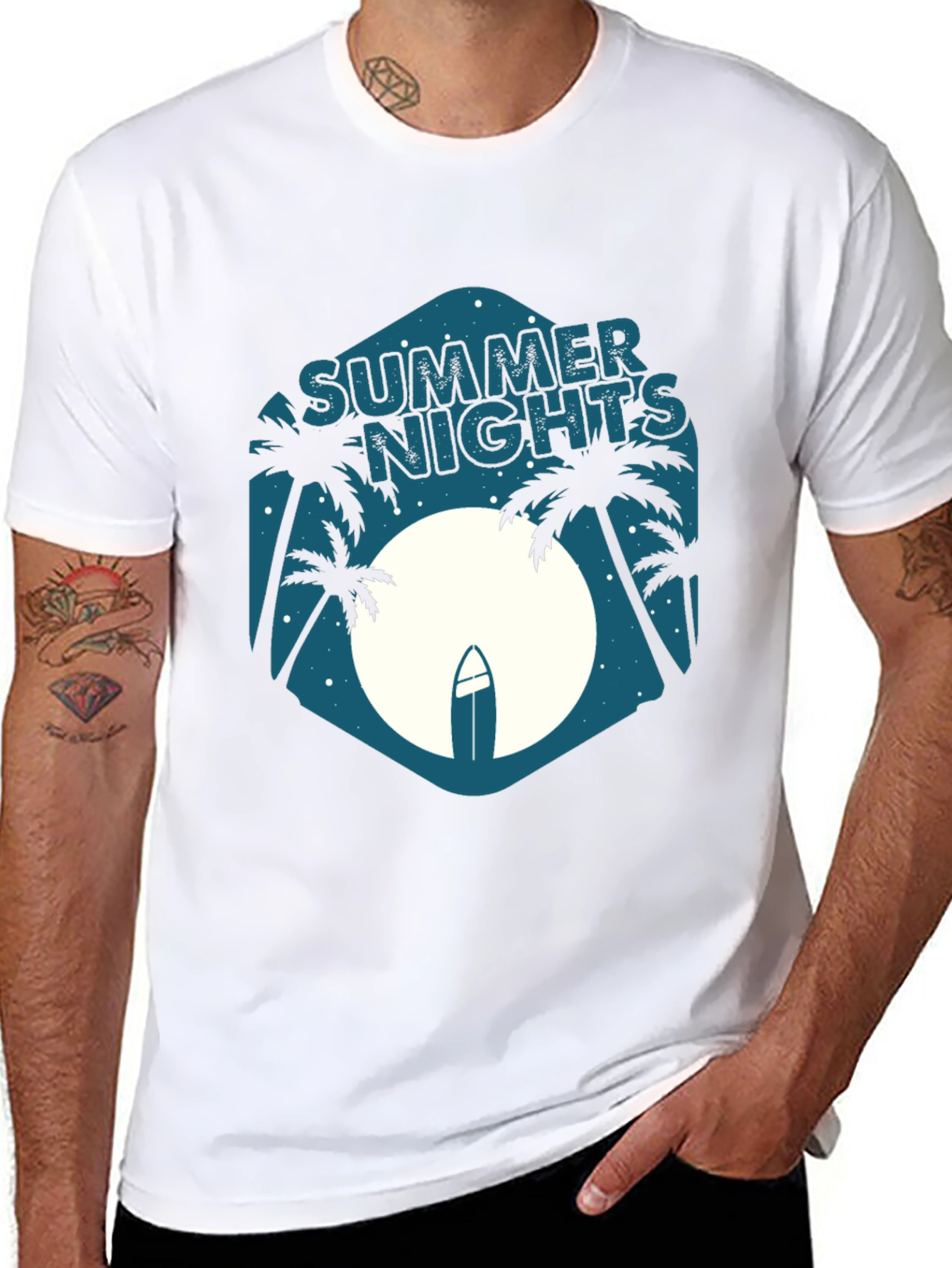 Summer Nights Graphic Tee - Beach Vibes