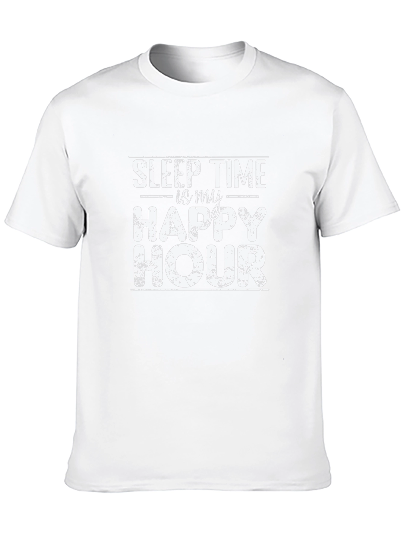 Sleep Time is My Happy Hour Black Graphic Tee