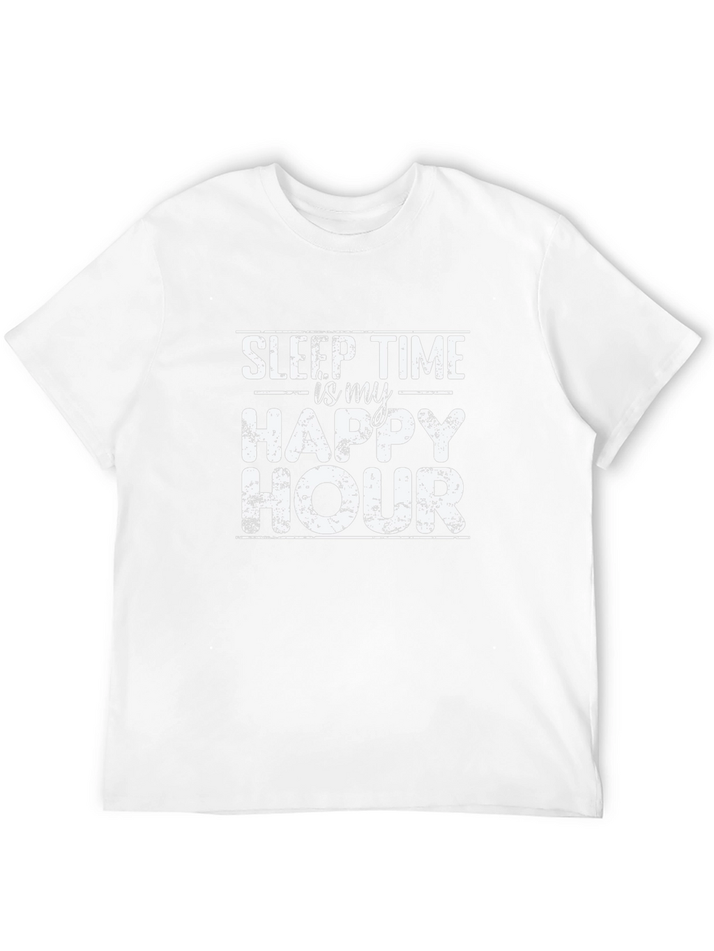 Sleep Time is My Happy Hour Black Graphic Tee