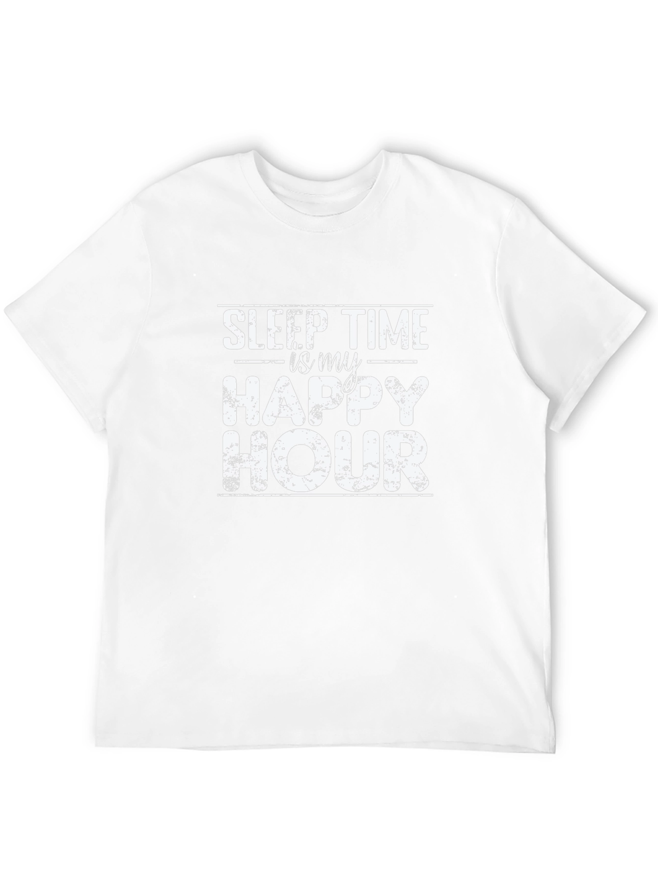 Sleep Time is My Happy Hour Black Graphic Tee