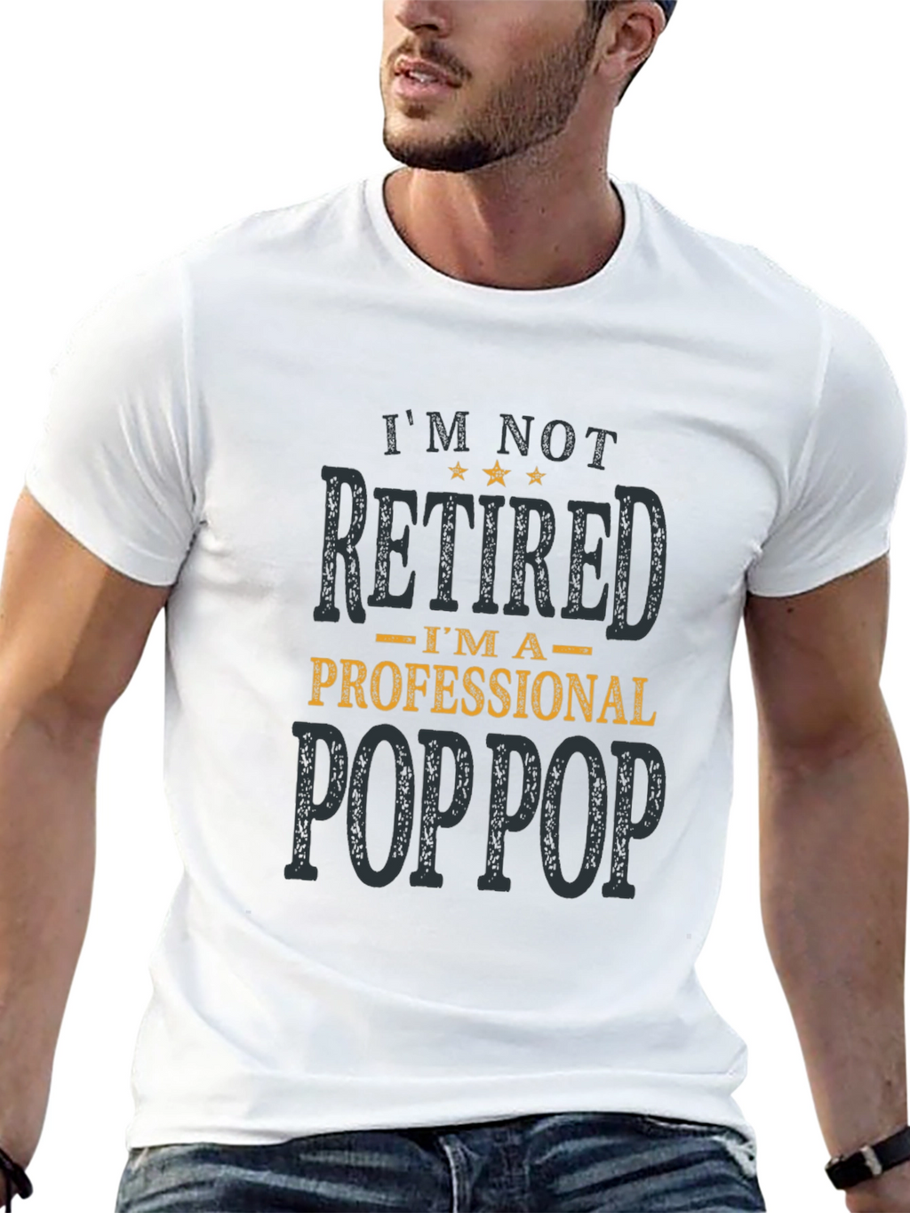 Professional Poppop T-Shirt - Funny Grandpa Tee