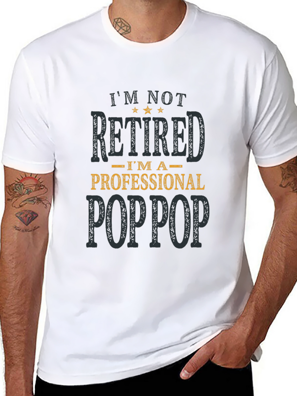 Professional Poppop T-Shirt - Funny Grandpa Tee