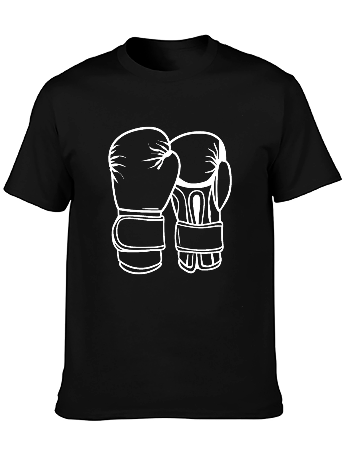 Boxing Gloves Graphic T-Shirt - Black