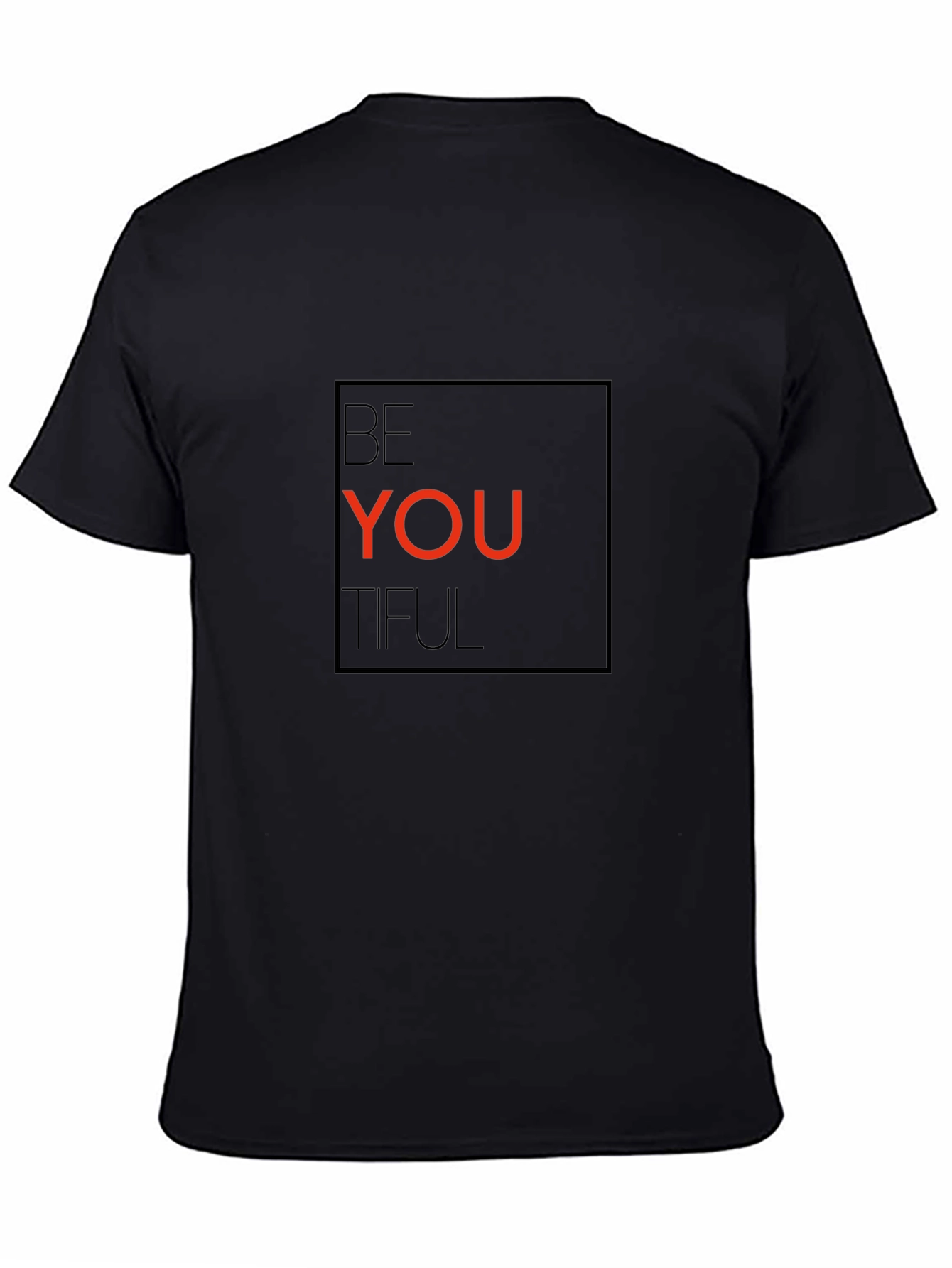 Be YOU Tiful Black Graphic Tee - Stylish and Comfortable