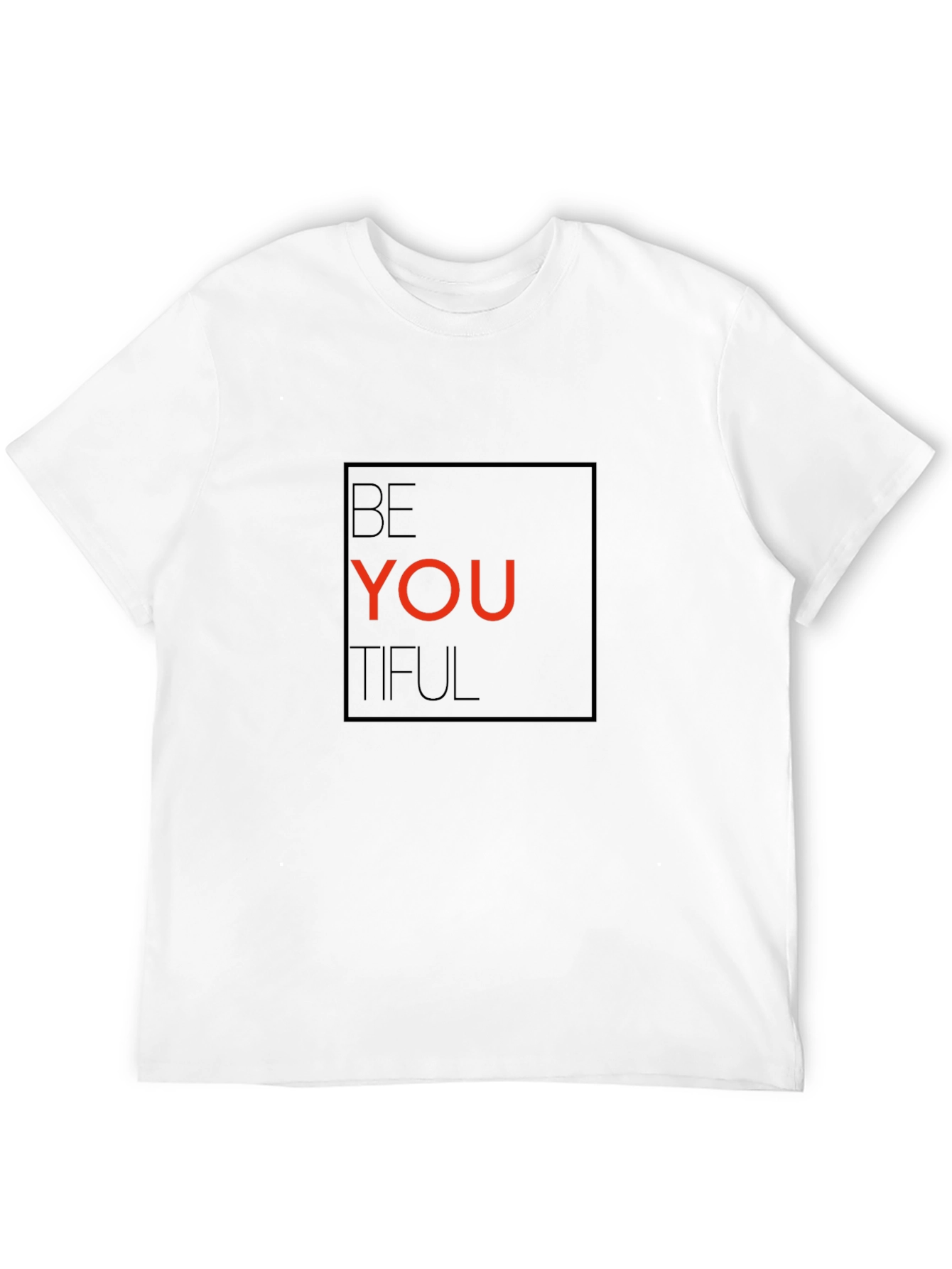 Be YOU Tiful Black Graphic Tee - Stylish and Comfortable