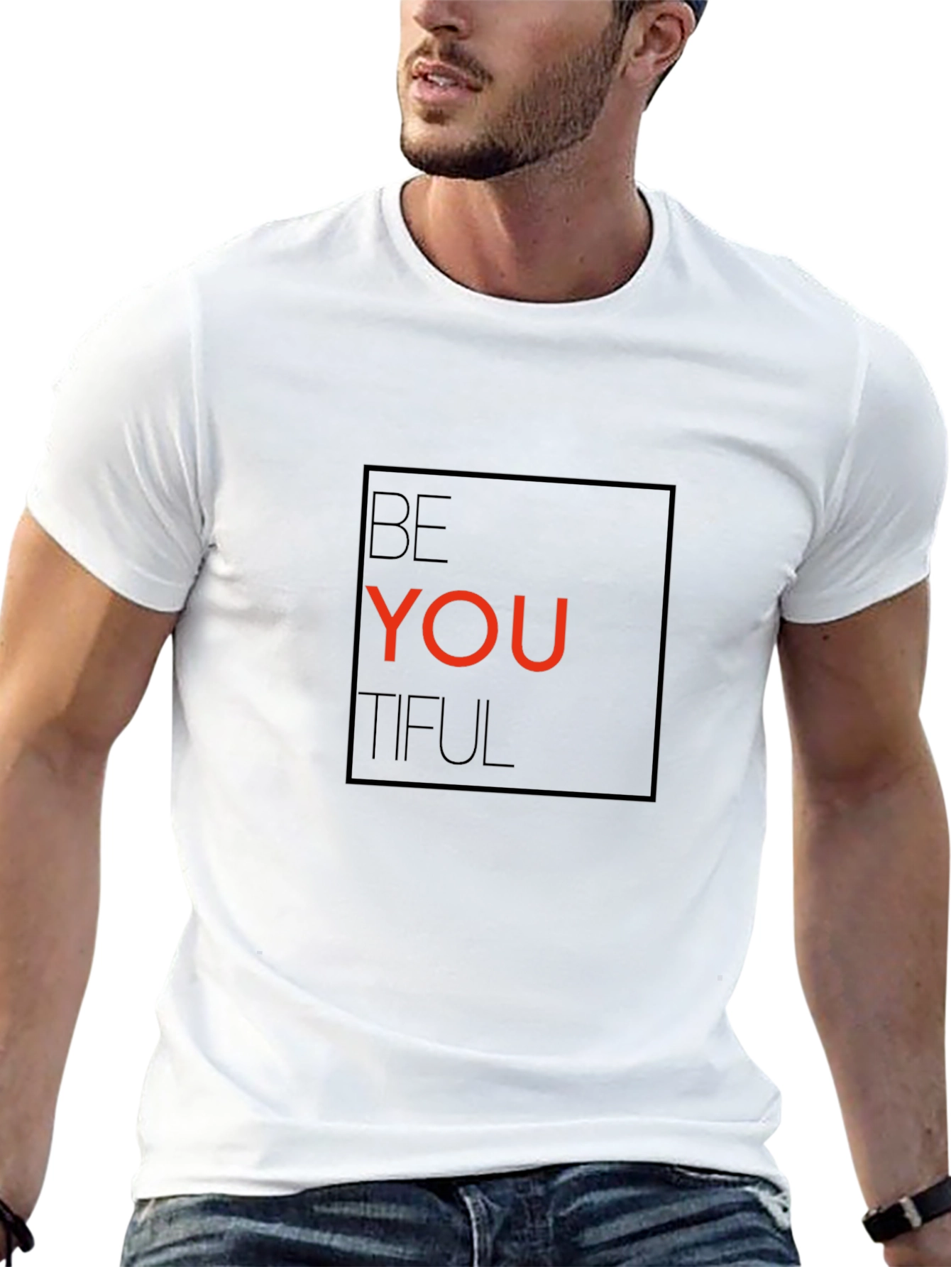 Be YOU Tiful Black Graphic Tee - Stylish and Comfortable