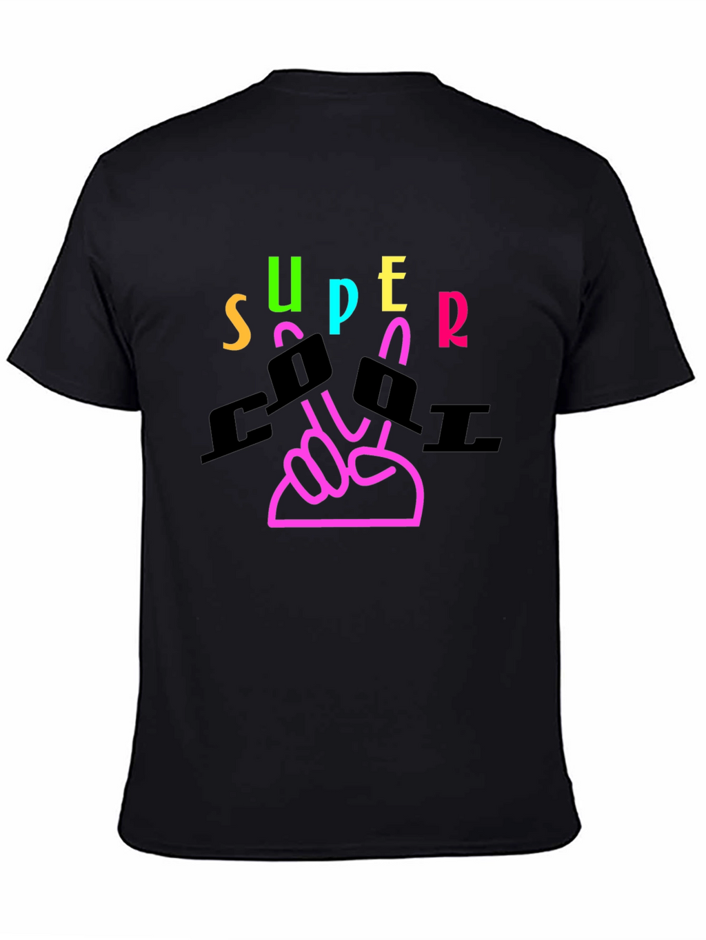 Super Cool Graphic Tee - Black T-Shirt