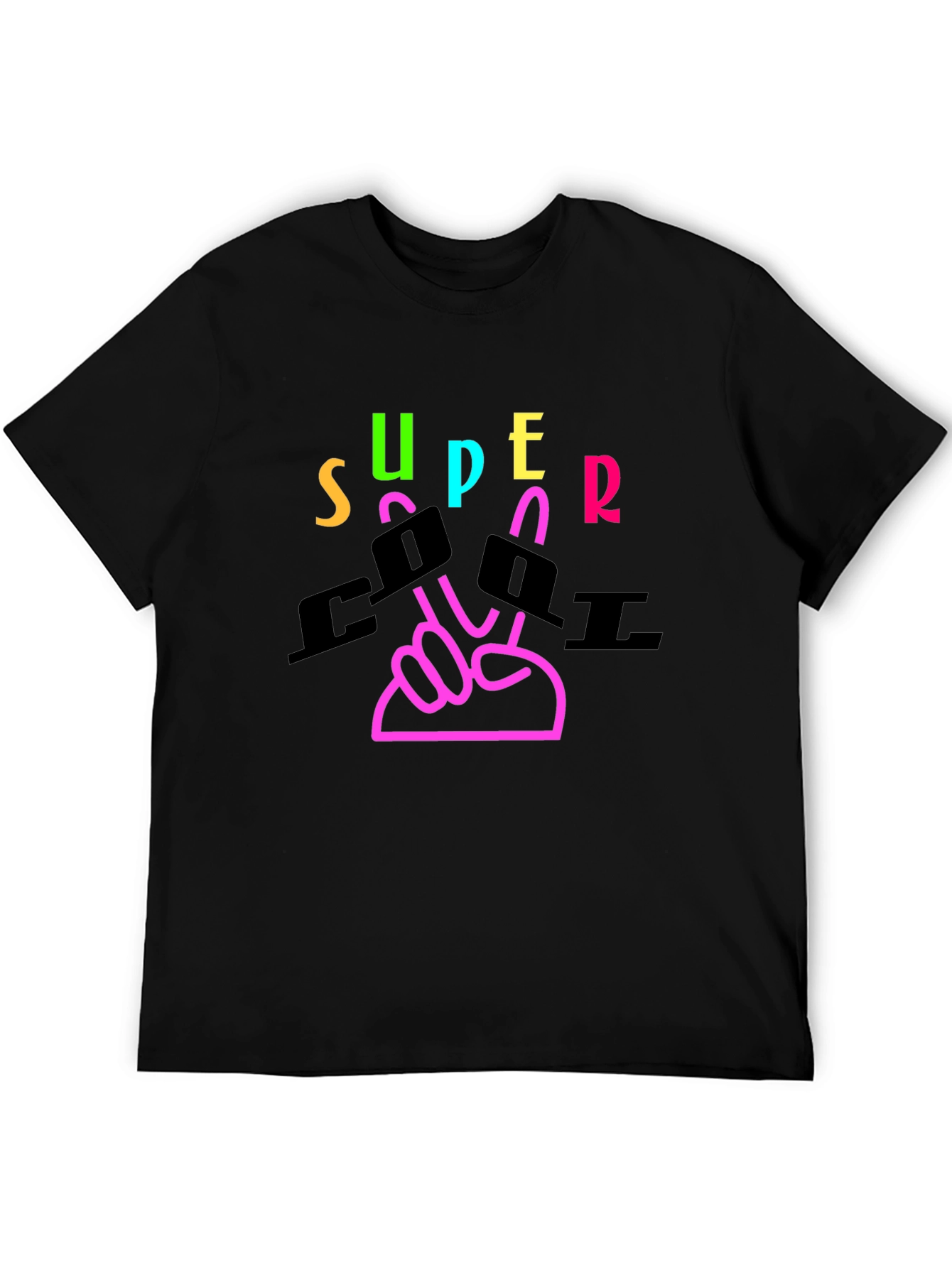 Super Cool Graphic Tee - Black T-Shirt