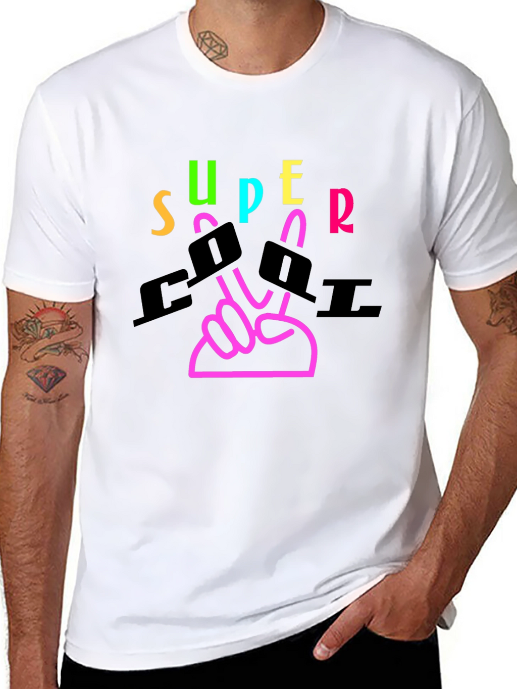 Super Cool Graphic Tee - Black T-Shirt