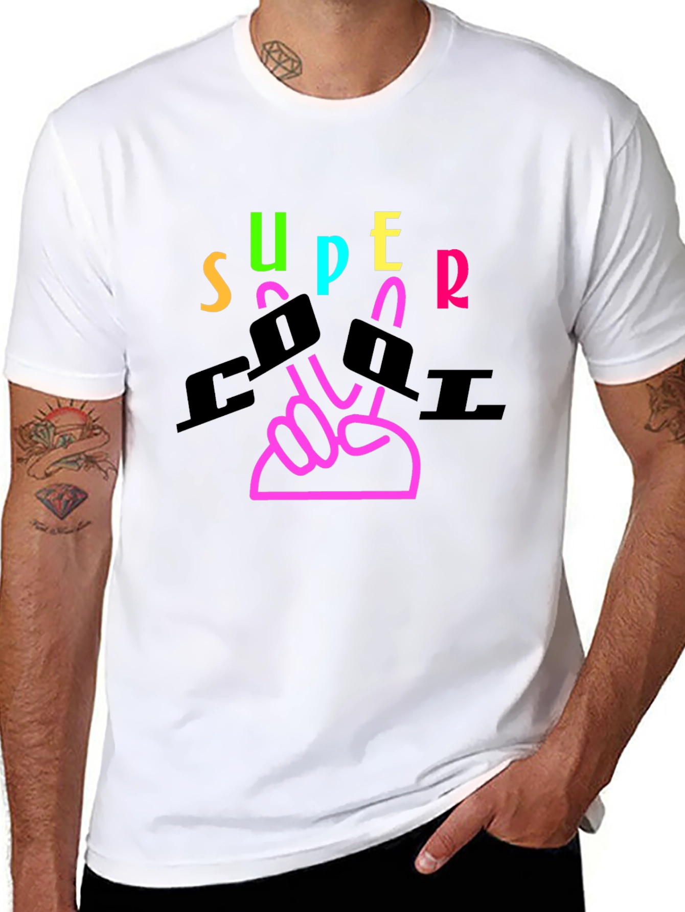Super Cool Graphic Tee - Black T-Shirt