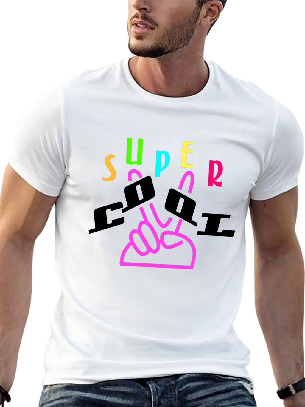 Super Cool Graphic Tee - Black T-Shirt