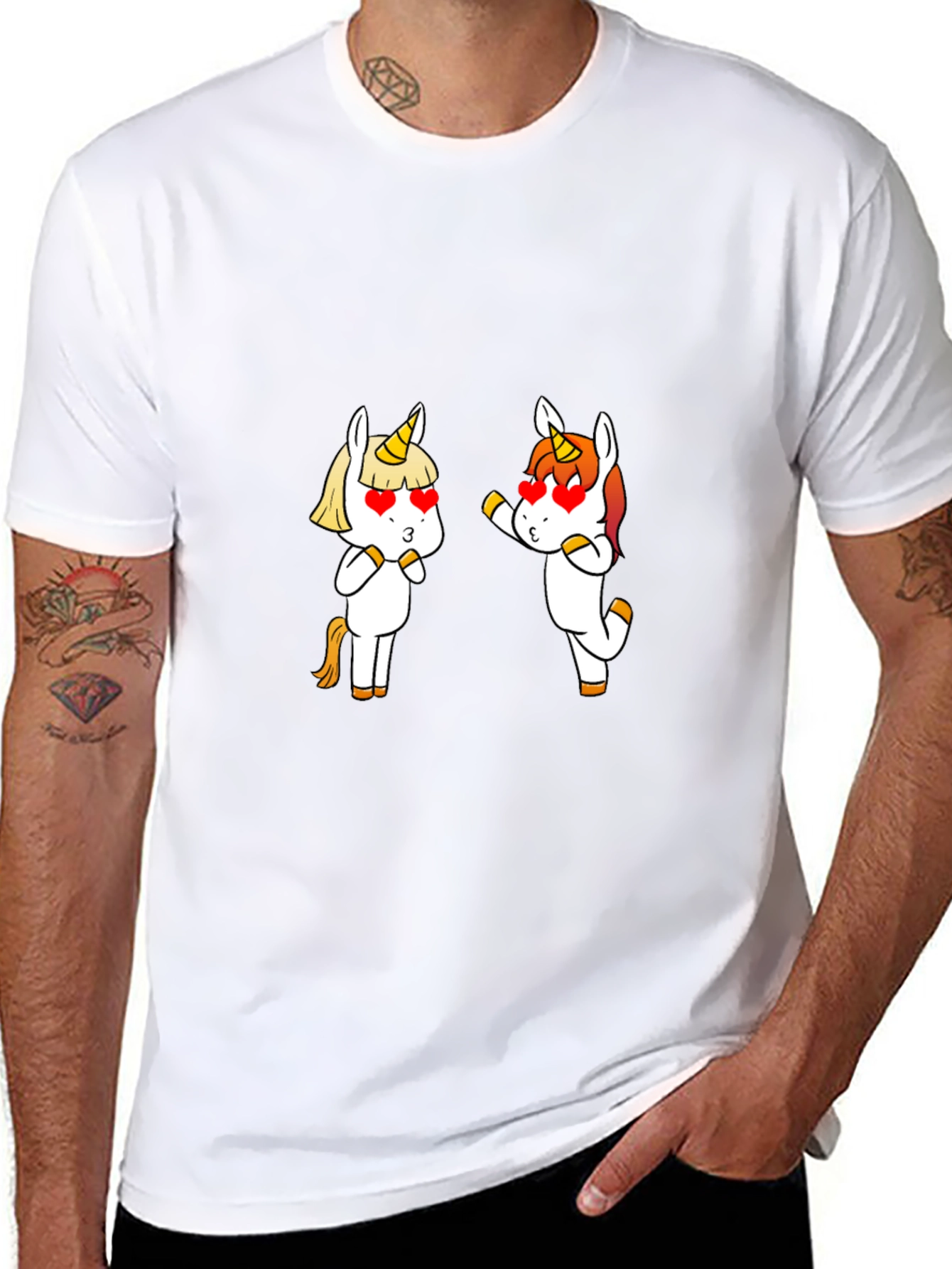 Unicorn Love T-Shirt - Cute Valentines Day Tee