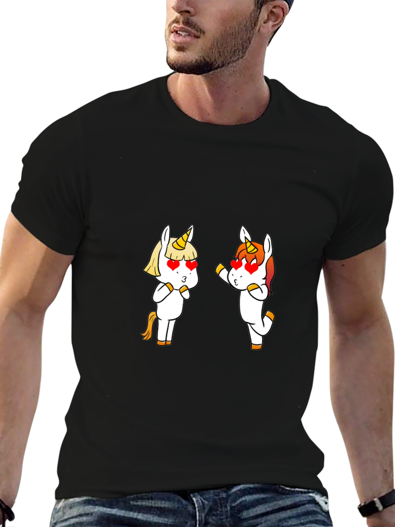 Unicorn Love T-Shirt - Cute Valentines Day Tee