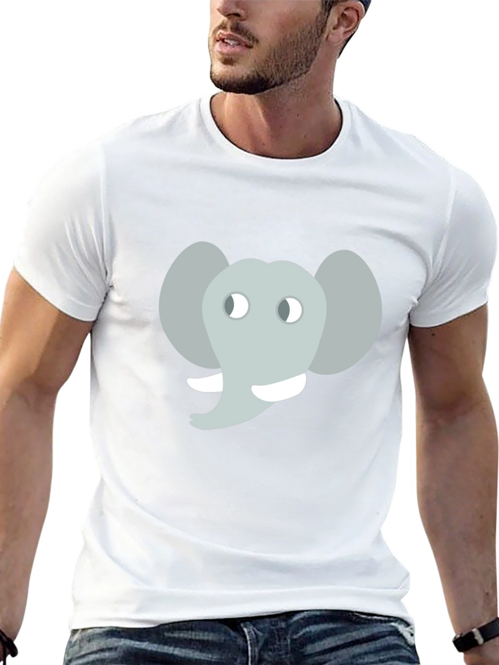 Elephant Graphic Black T-Shirt