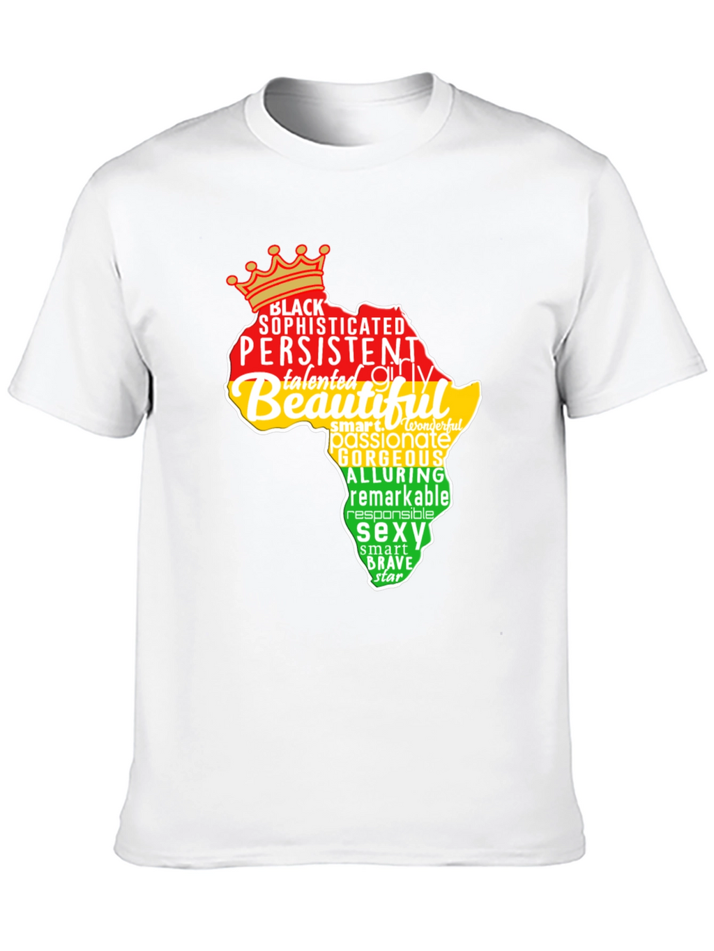 Black Pride T-Shirt - Africa Word Art