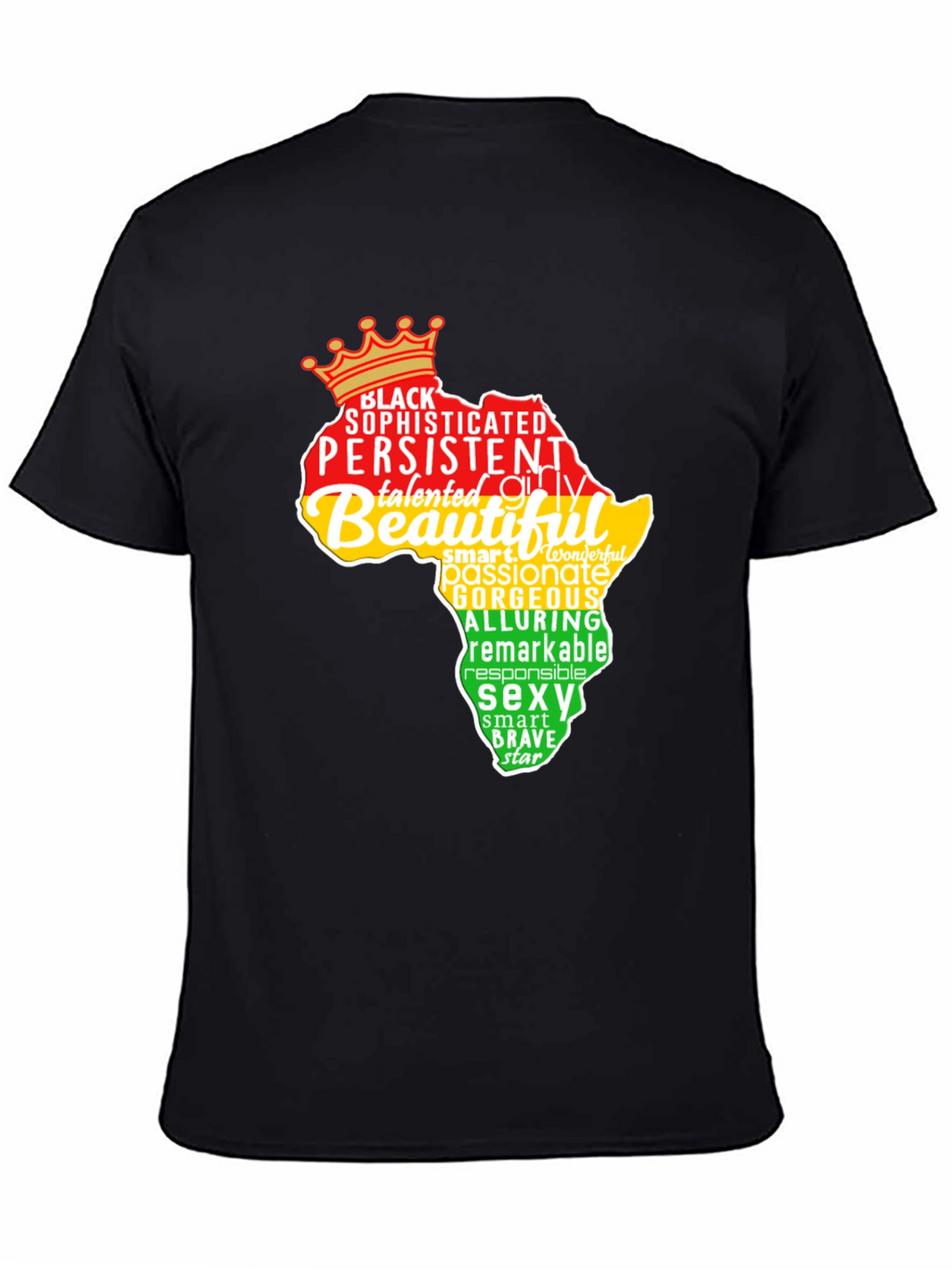 Black Pride T-Shirt - Africa Word Art