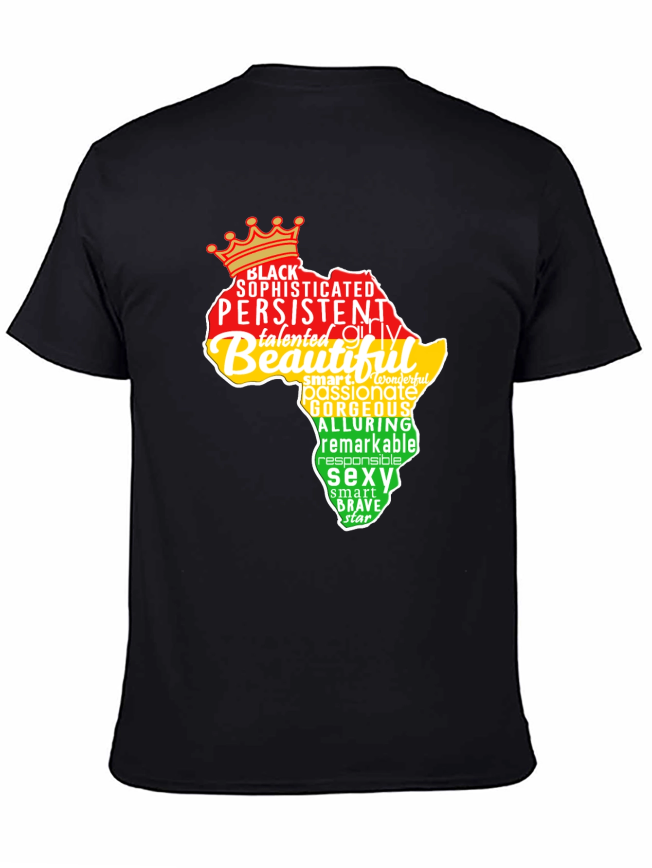 Black Pride T-Shirt - Africa Word Art