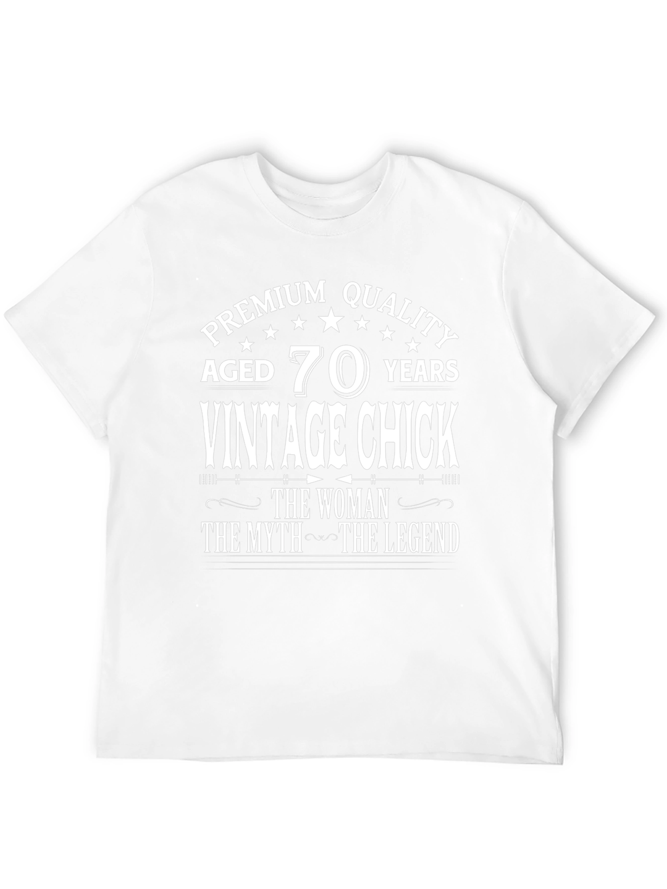 Vintage Chick 70th Birthday T-Shirt - Premium Quality