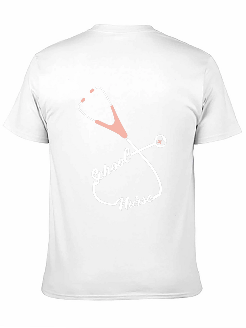 School Nurse Stethoscope T-Shirt - Black