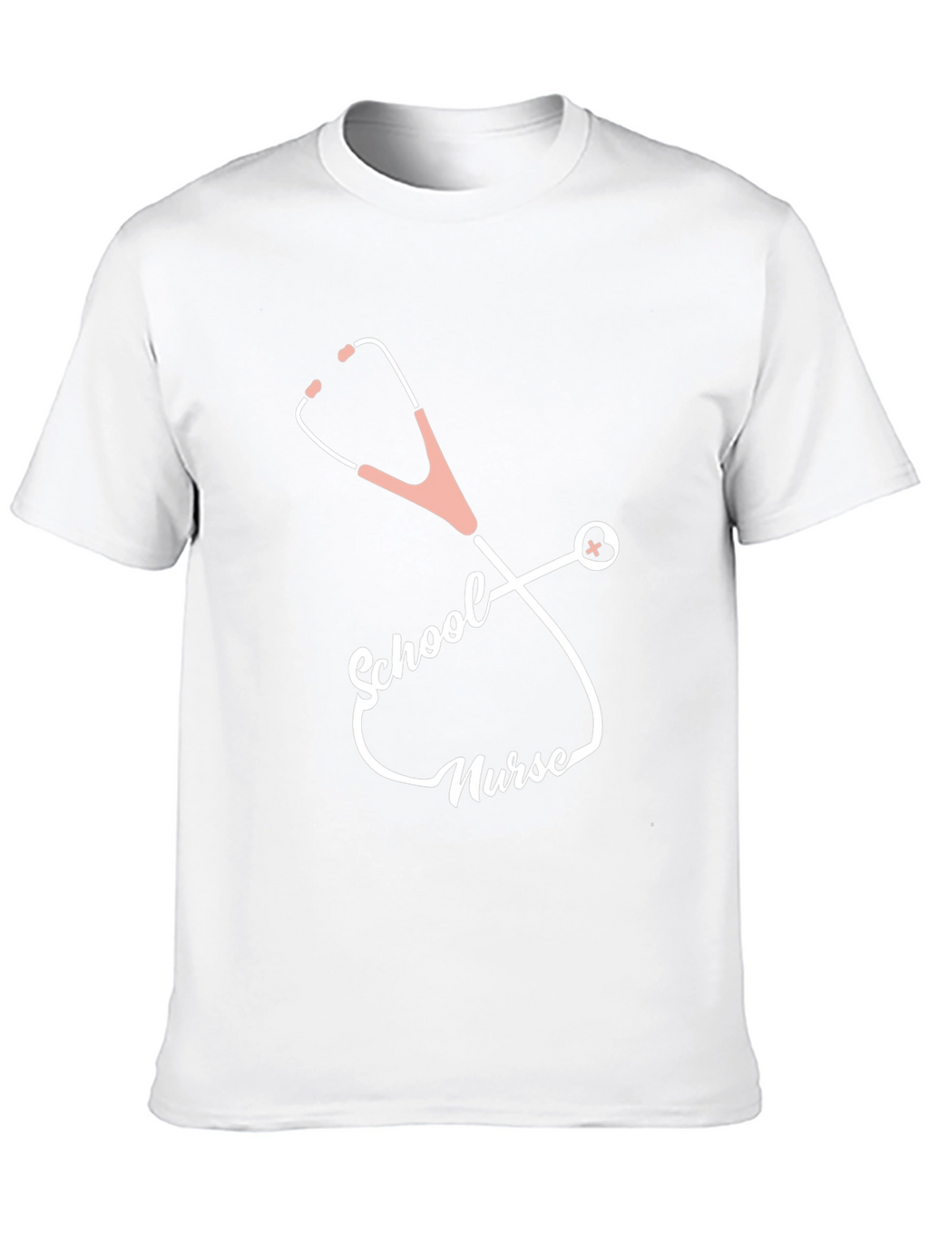 School Nurse Stethoscope T-Shirt - Black