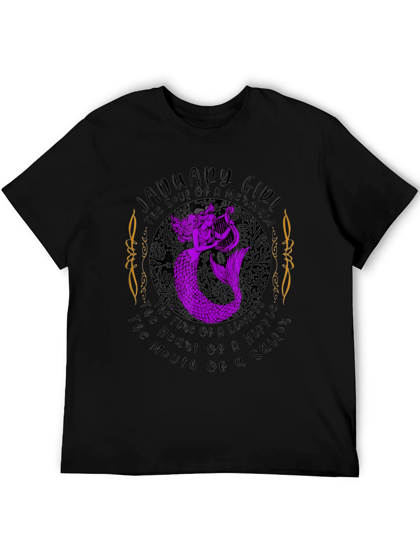 January Girl Mermaid Graphic Tee