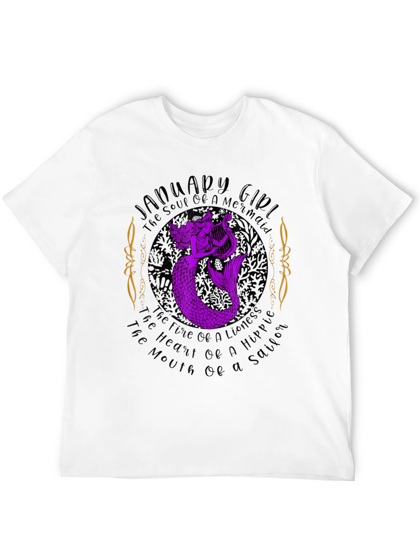 January Girl Mermaid Graphic Tee