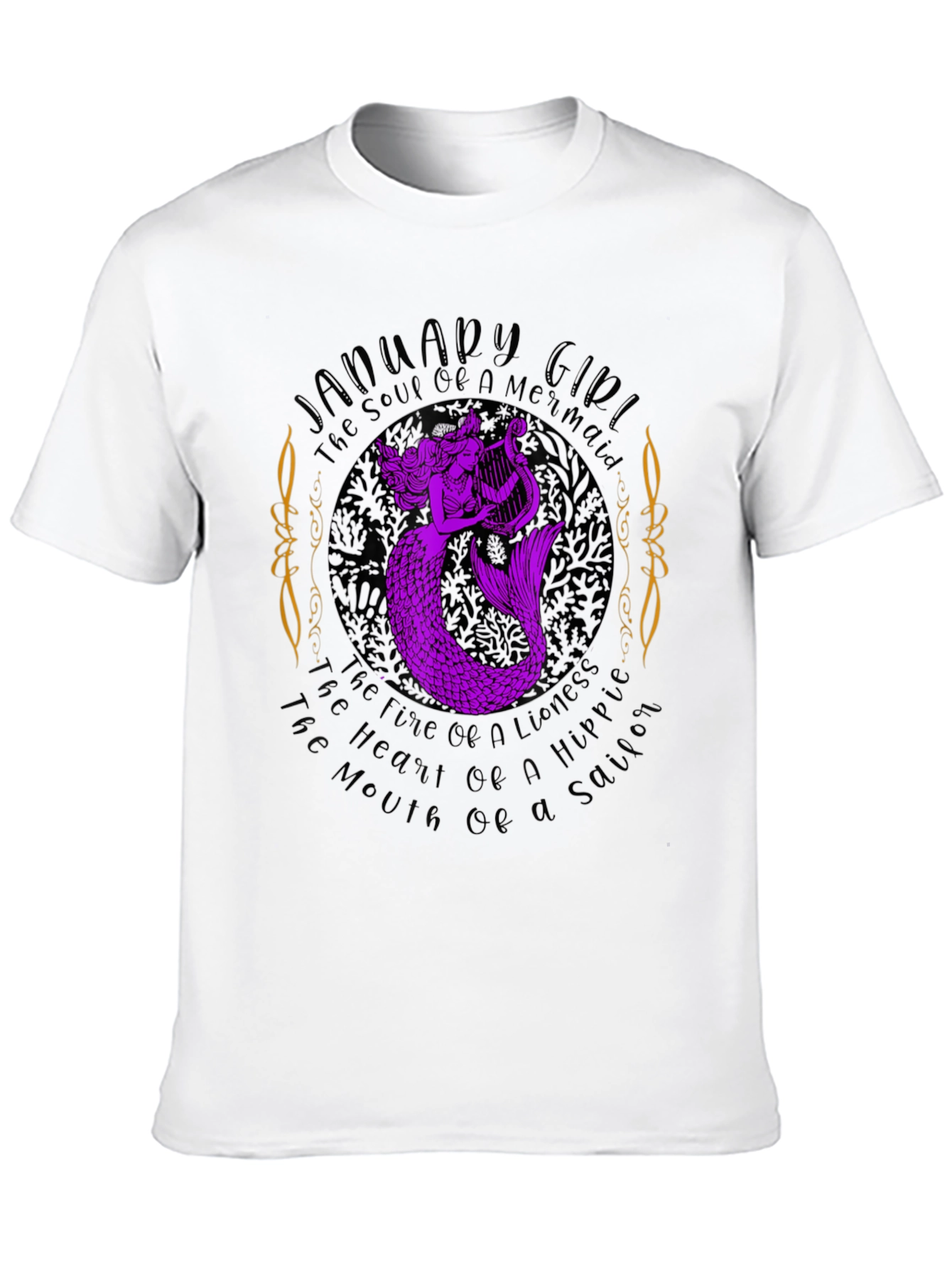 January Girl Mermaid Graphic Tee