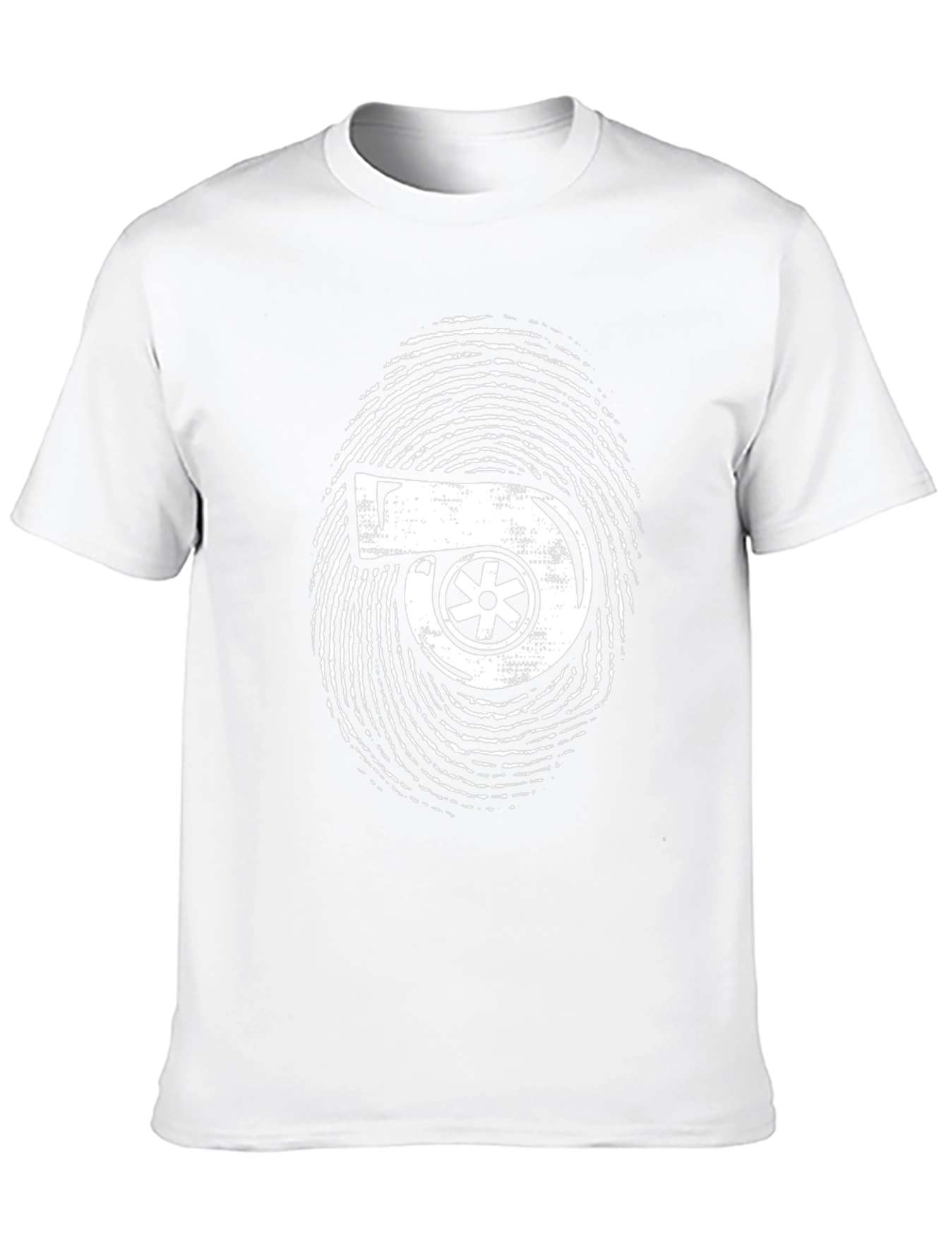 Turbo Fingerprint Graphic Black T-Shirt