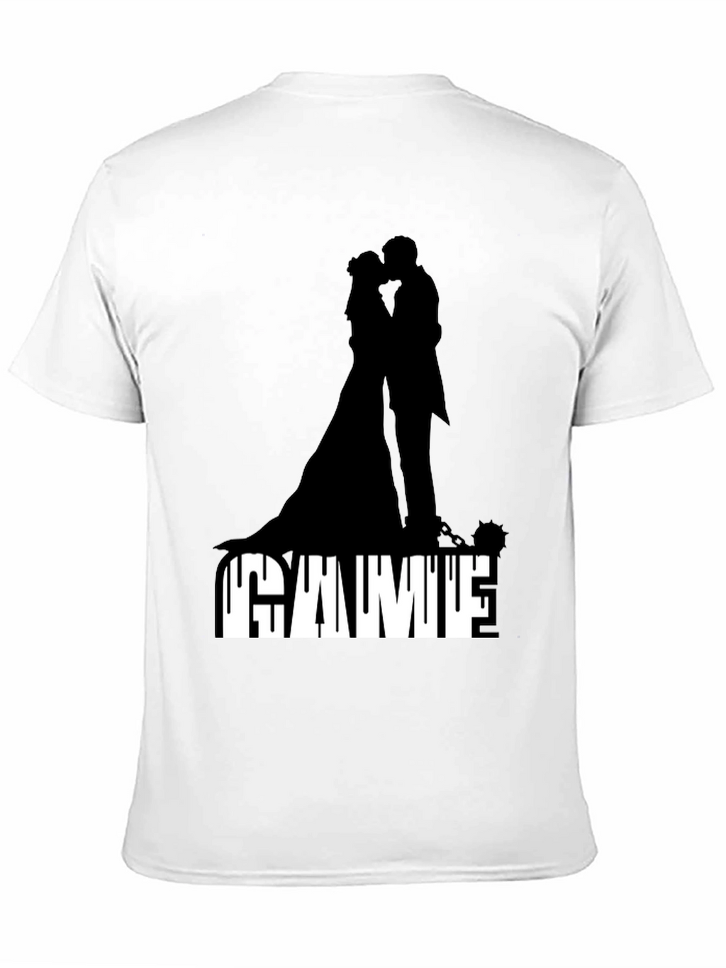 Gamufe Wedding Silhouette Graphic Tee - Black