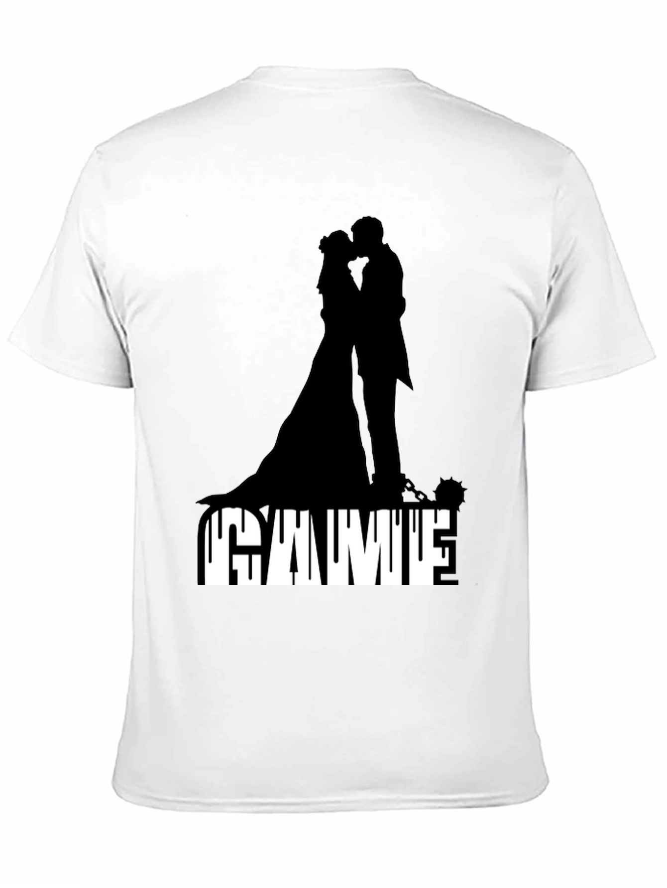 Gamufe Wedding Silhouette Graphic Tee - Black