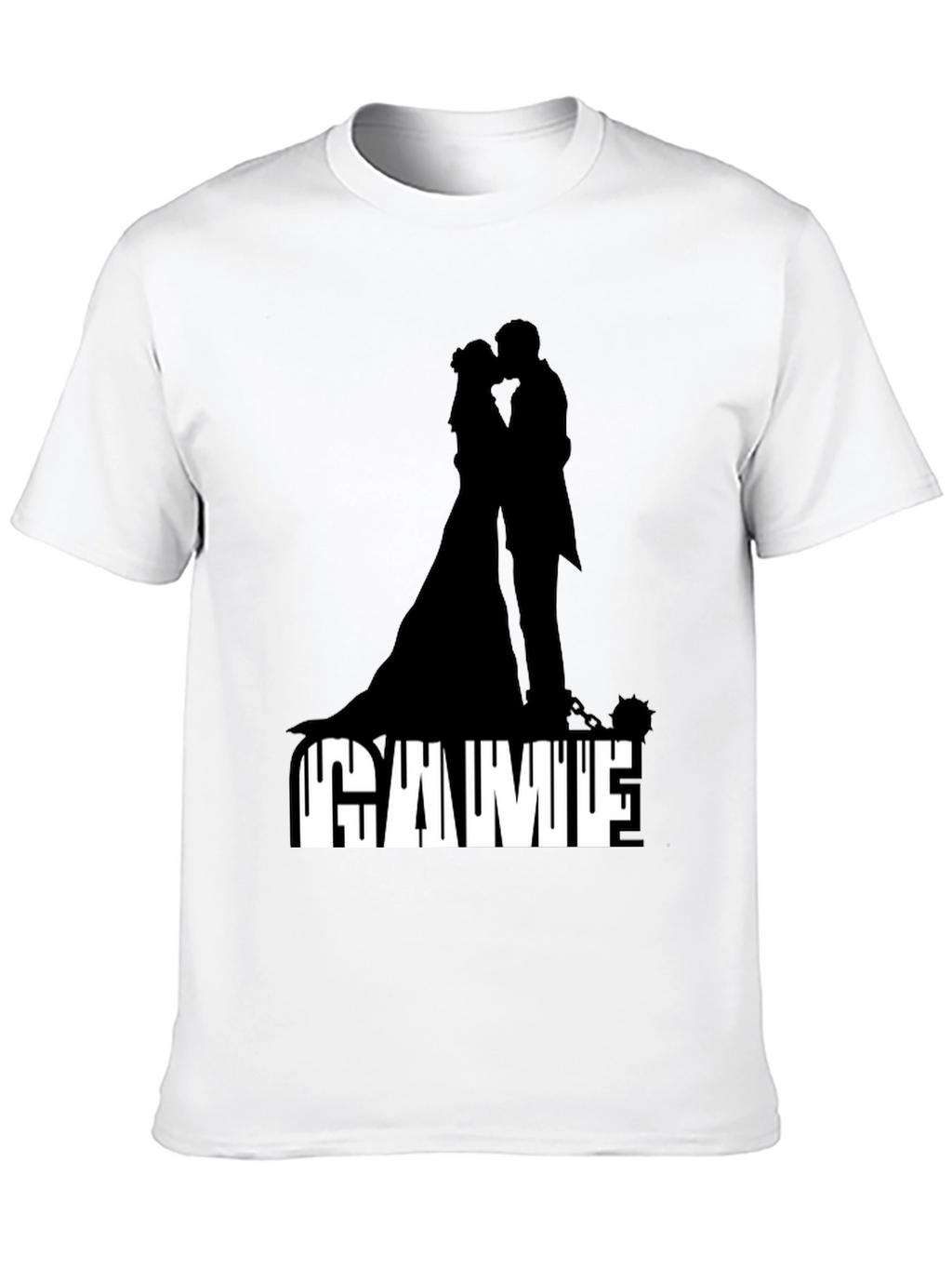Gamufe Wedding Silhouette Graphic Tee - Black