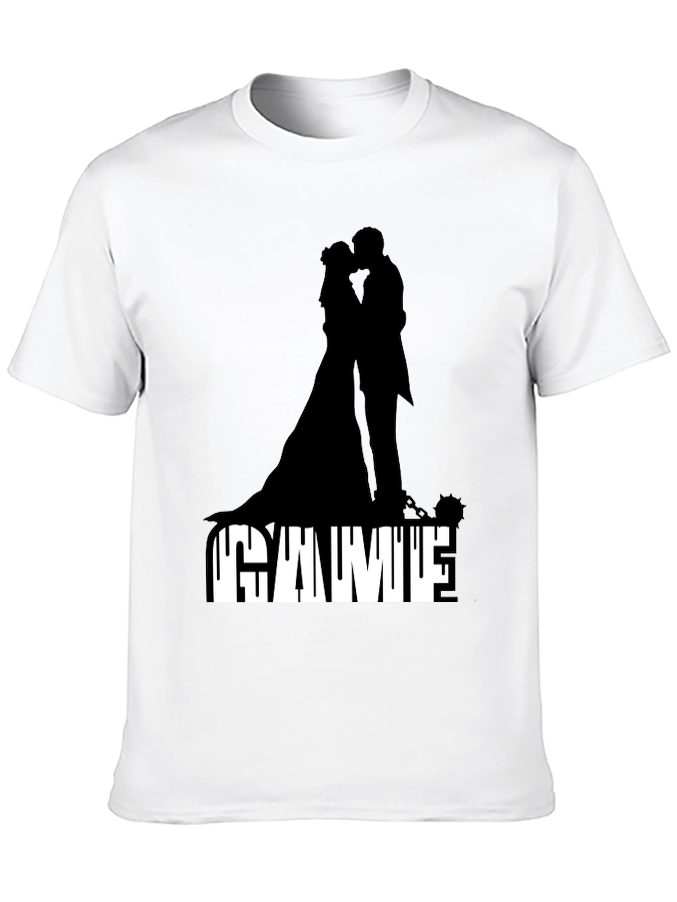 Gamufe Wedding Silhouette Graphic Tee - Black