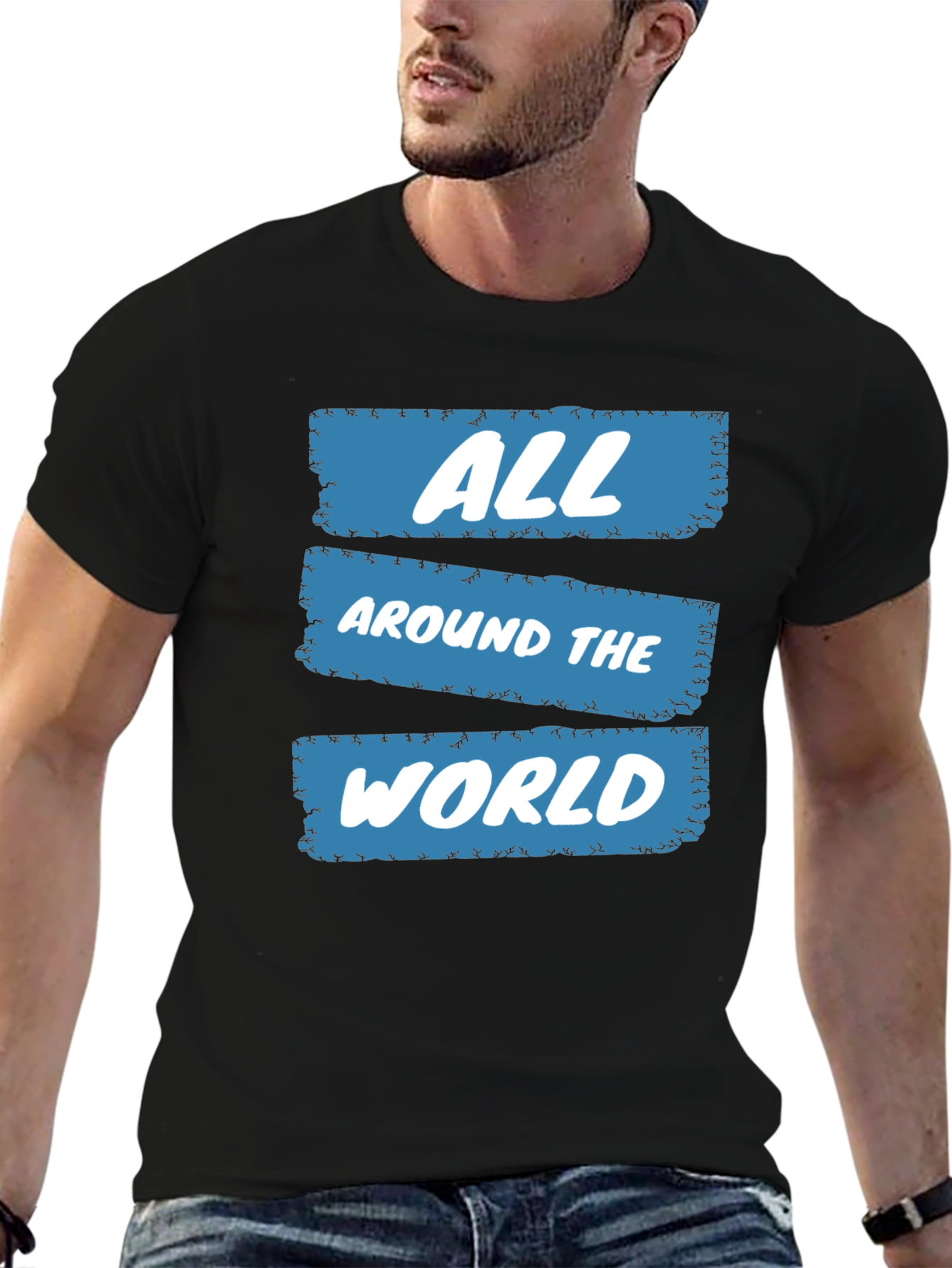 All Around The World Graphic Tee - Trendy Casual Wear