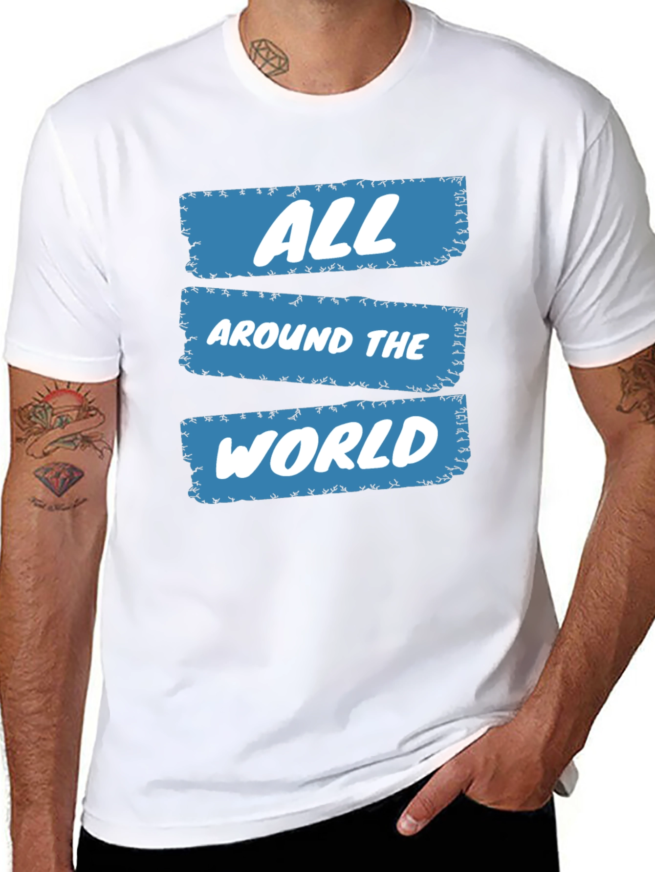 All Around The World Graphic Tee - Trendy Casual Wear