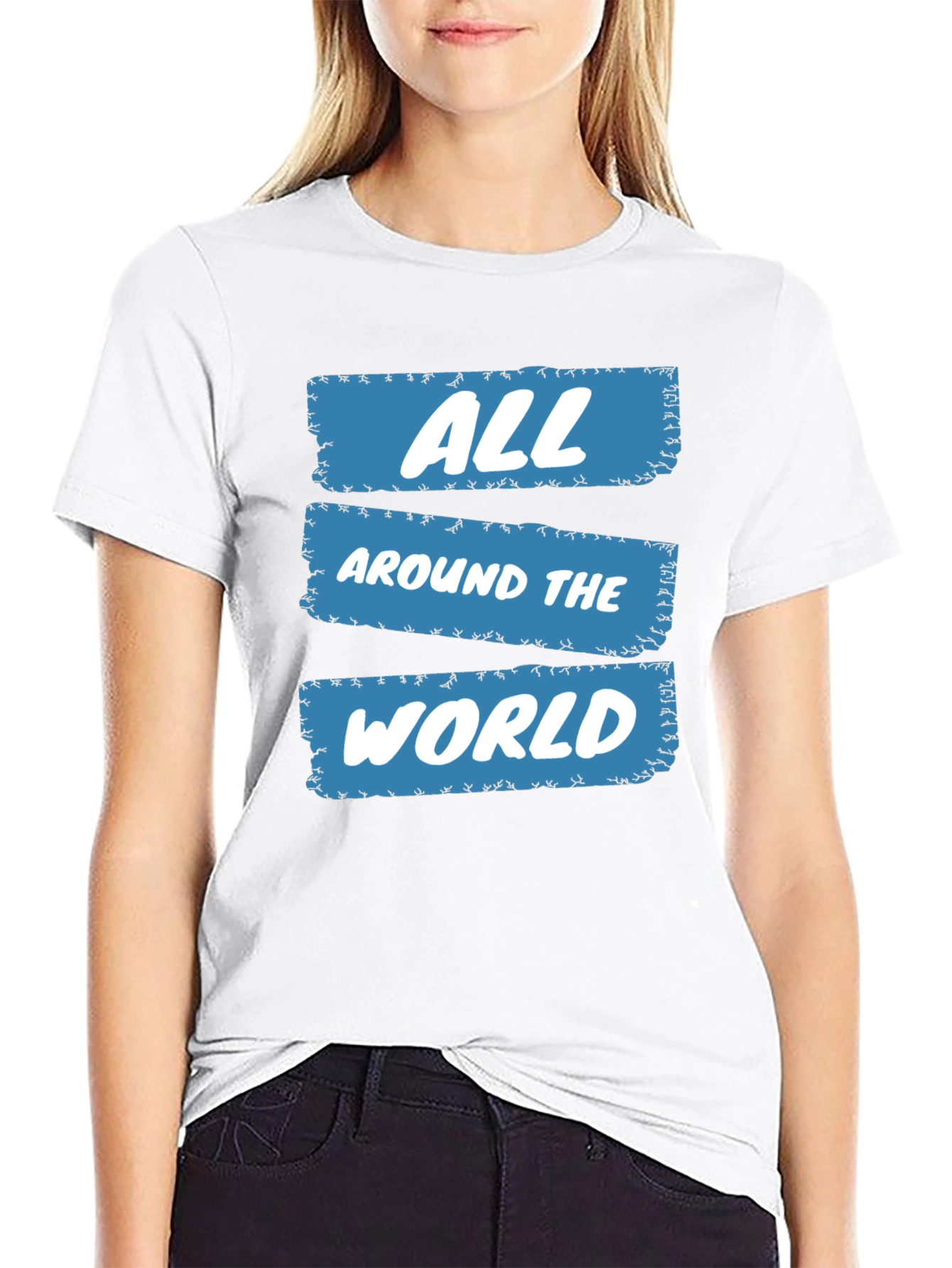 All Around The World Graphic Tee - Trendy Casual Wear