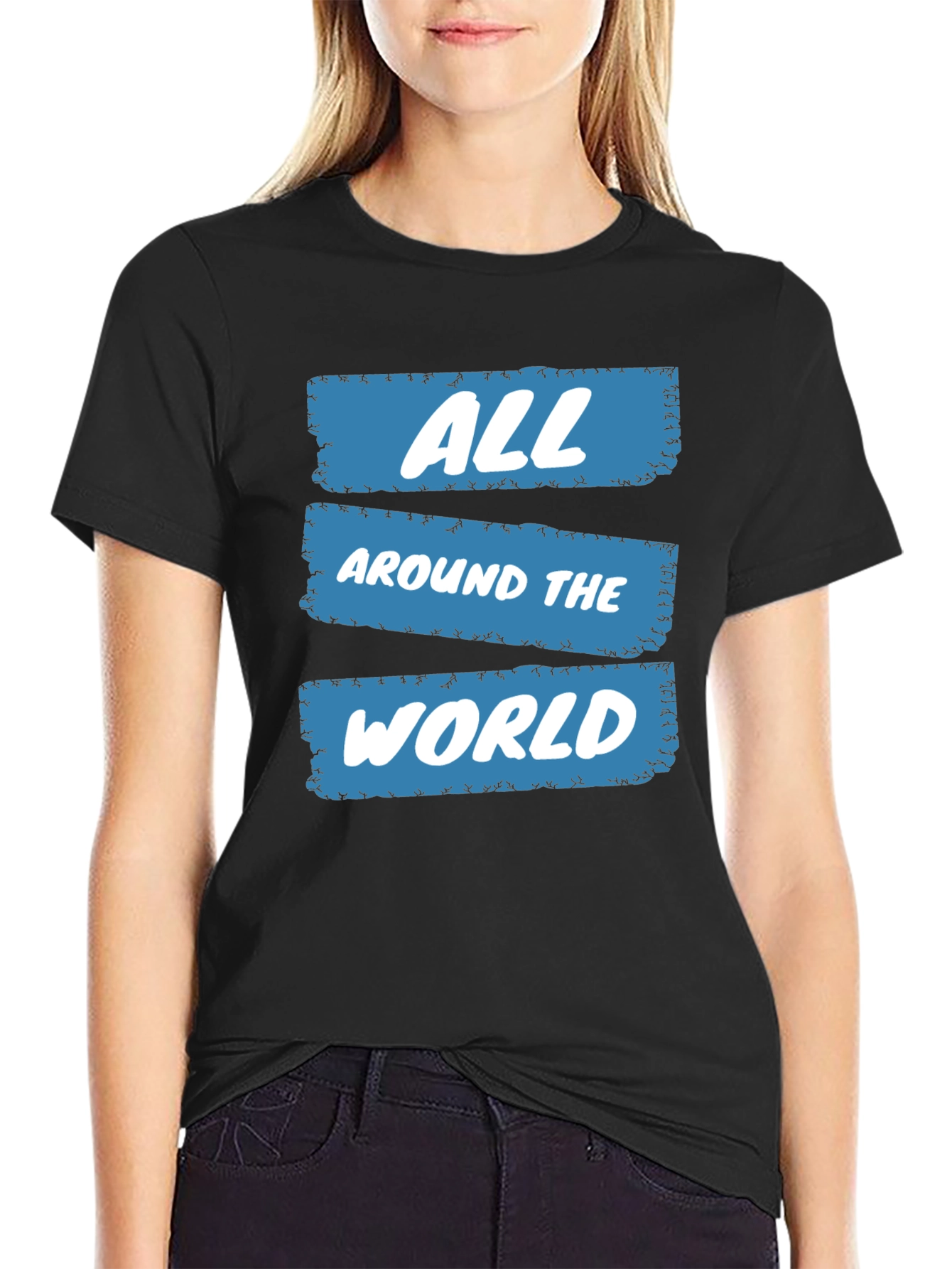 All Around The World Graphic Tee - Trendy Casual Wear