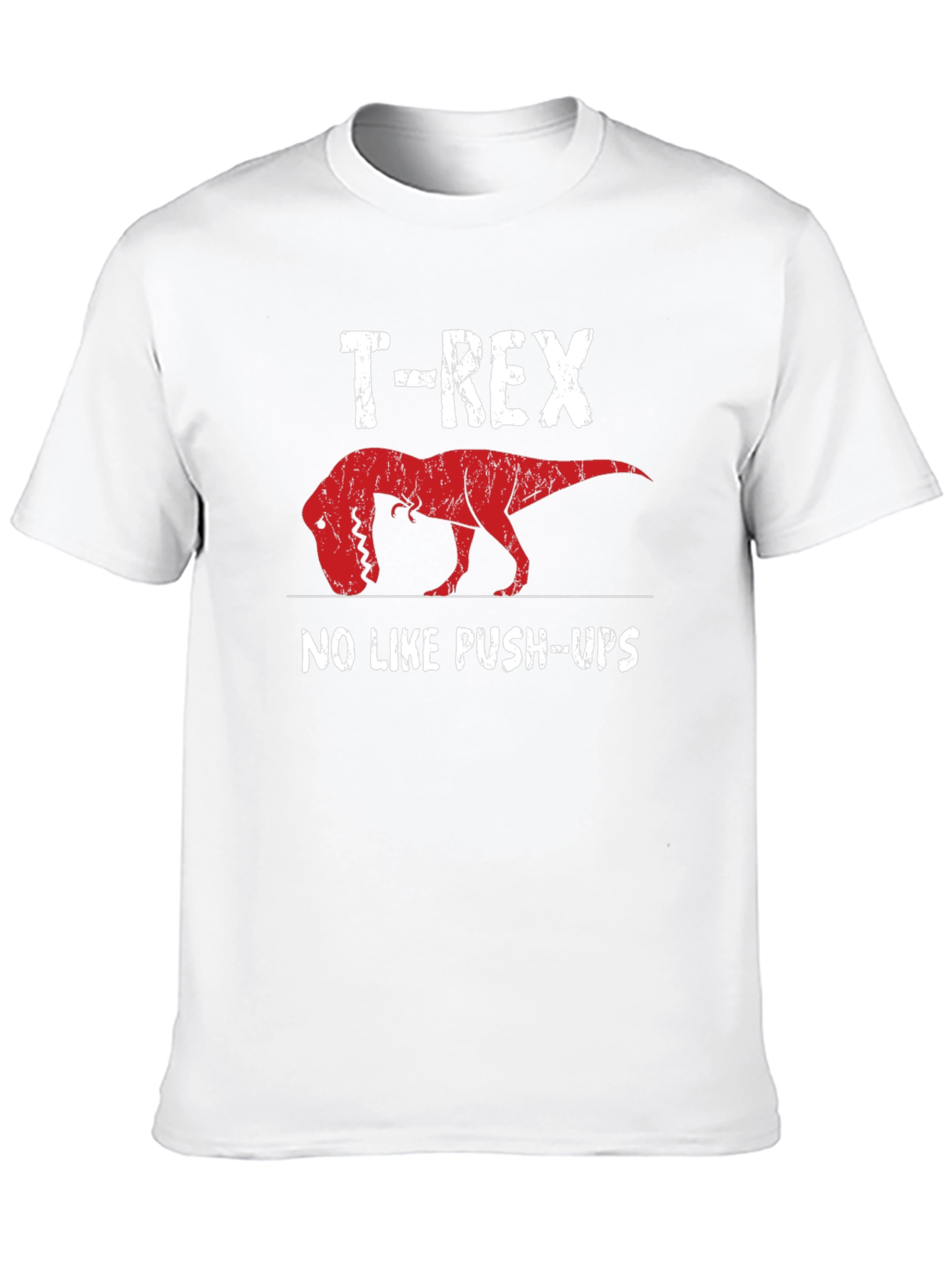T-Rex No Like Push-Ups Graphic Tee